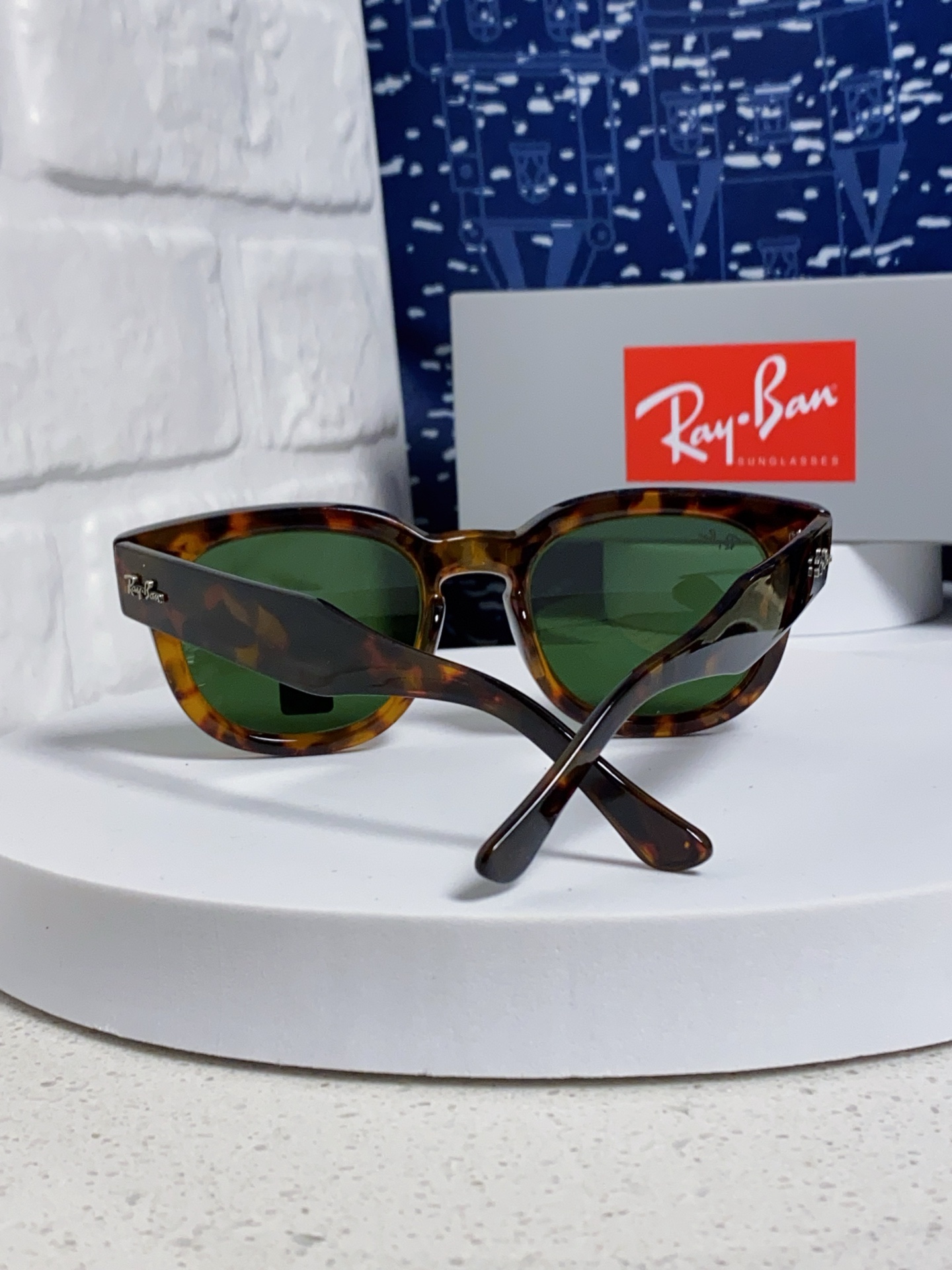  RayBan雷朋 2025新款强化玻璃墨镜男士大框太阳眼镜遮阳防紫外线防风沙骑车专用 RB0298