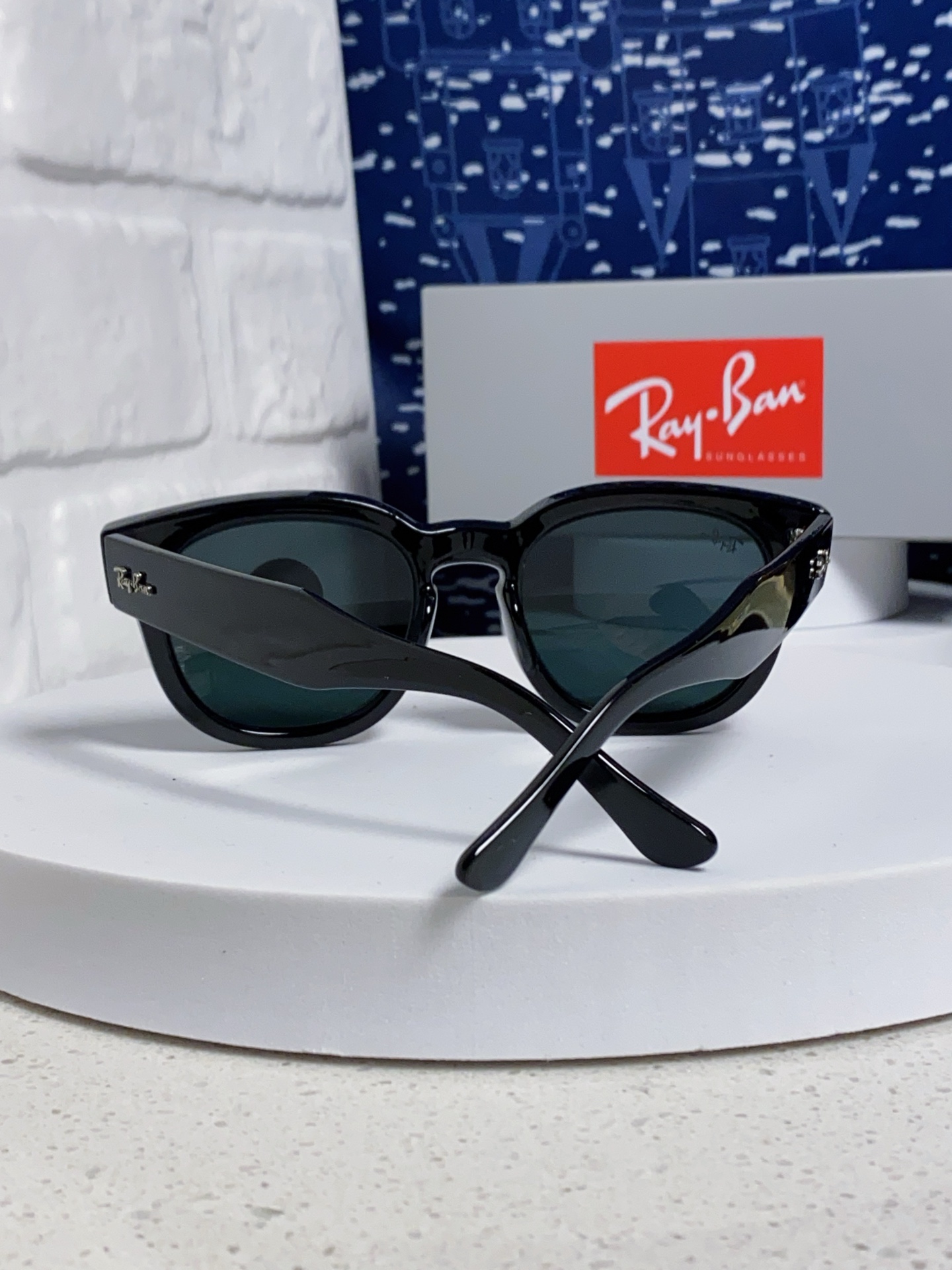  RayBan雷朋 2025新款强化玻璃墨镜男士大框太阳眼镜遮阳防紫外线防风沙骑车专用 RB0298
