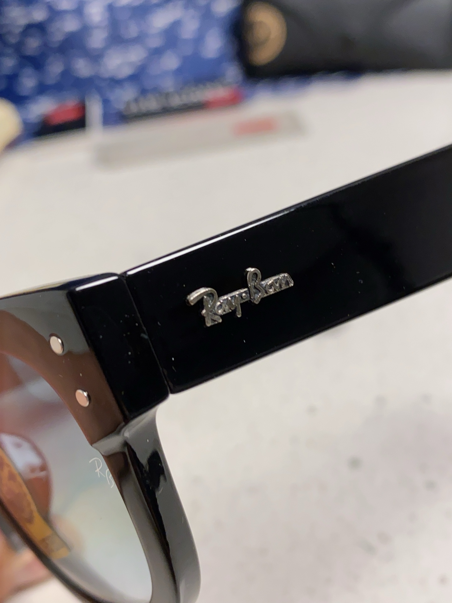  RayBan雷朋 2025新款强化玻璃墨镜男士大框太阳眼镜遮阳防紫外线防风沙骑车专用 RB0298