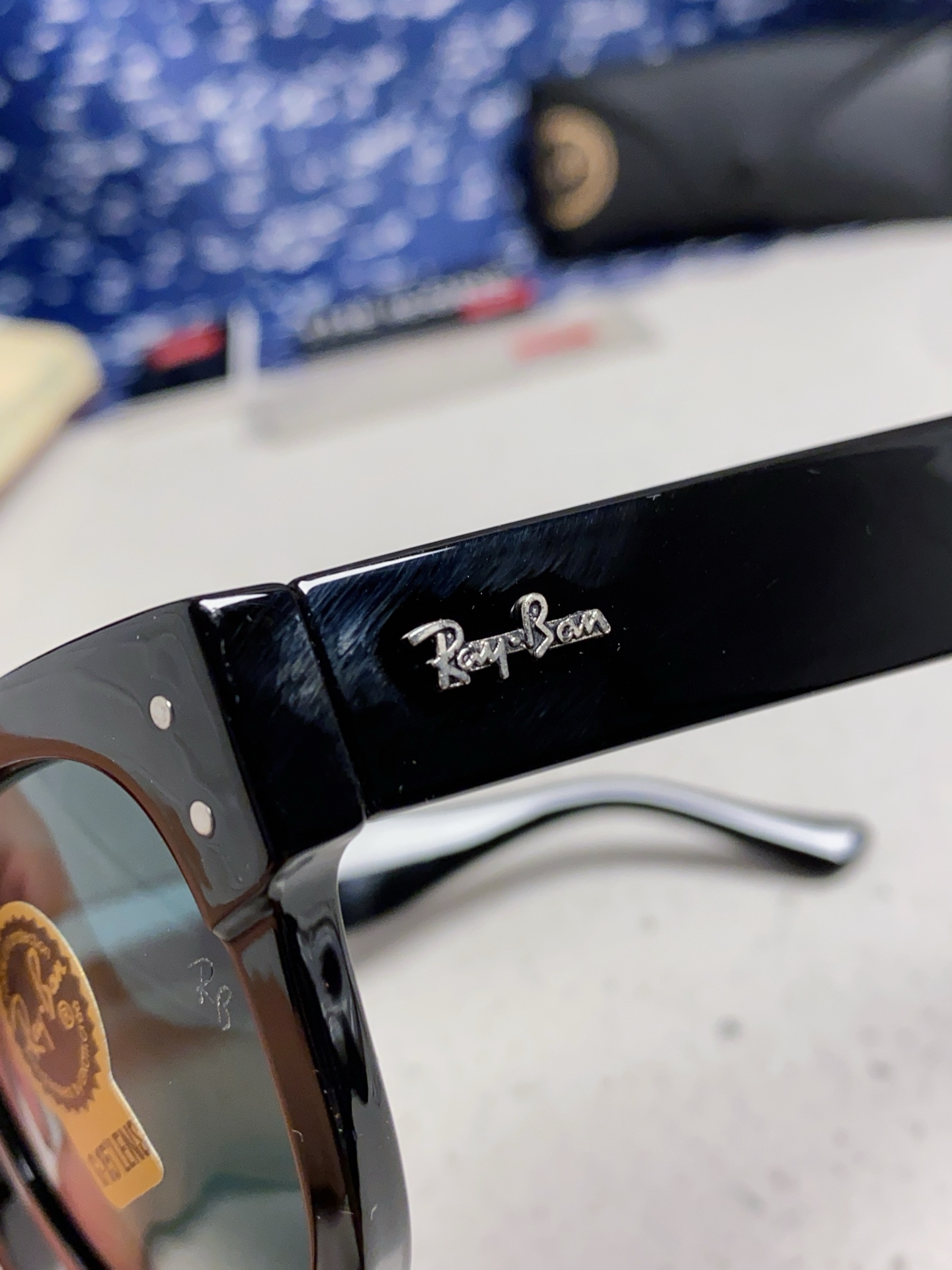  RayBan雷朋 2025新款强化玻璃墨镜男士大框太阳眼镜遮阳防紫外线防风沙骑车专用 RB0298