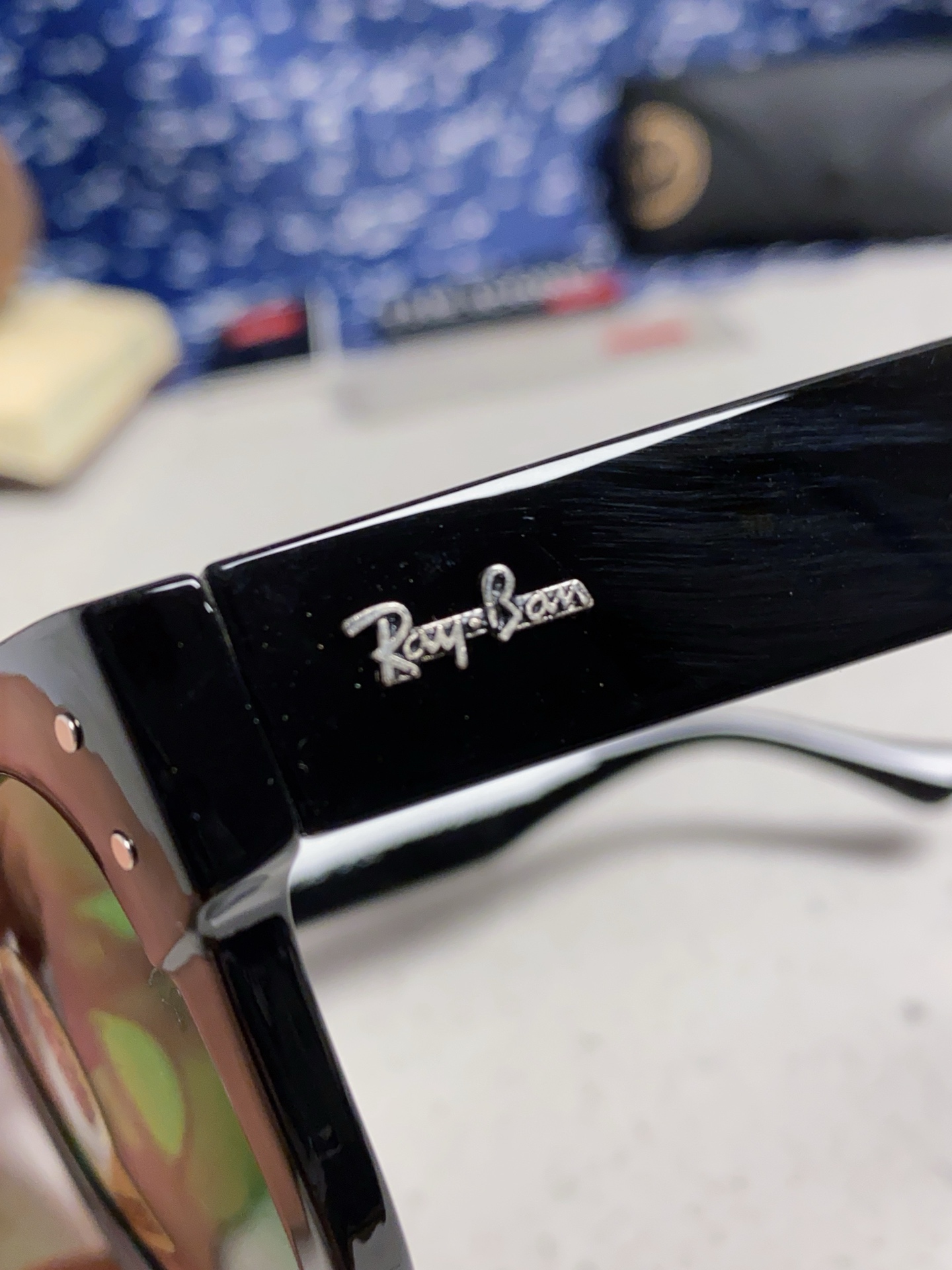 RayBan雷朋 2025新款强化玻璃墨镜男士大框太阳眼镜遮阳防紫外线防风沙骑车专用 RB0298