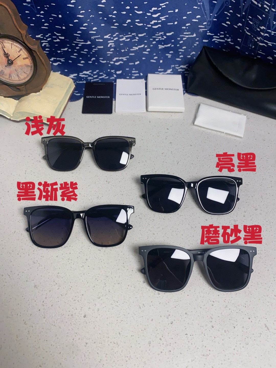  Gentle Moster(GM) 2025新系列明星同款gm墨镜男女防紫外线偏光太阳镜高级感