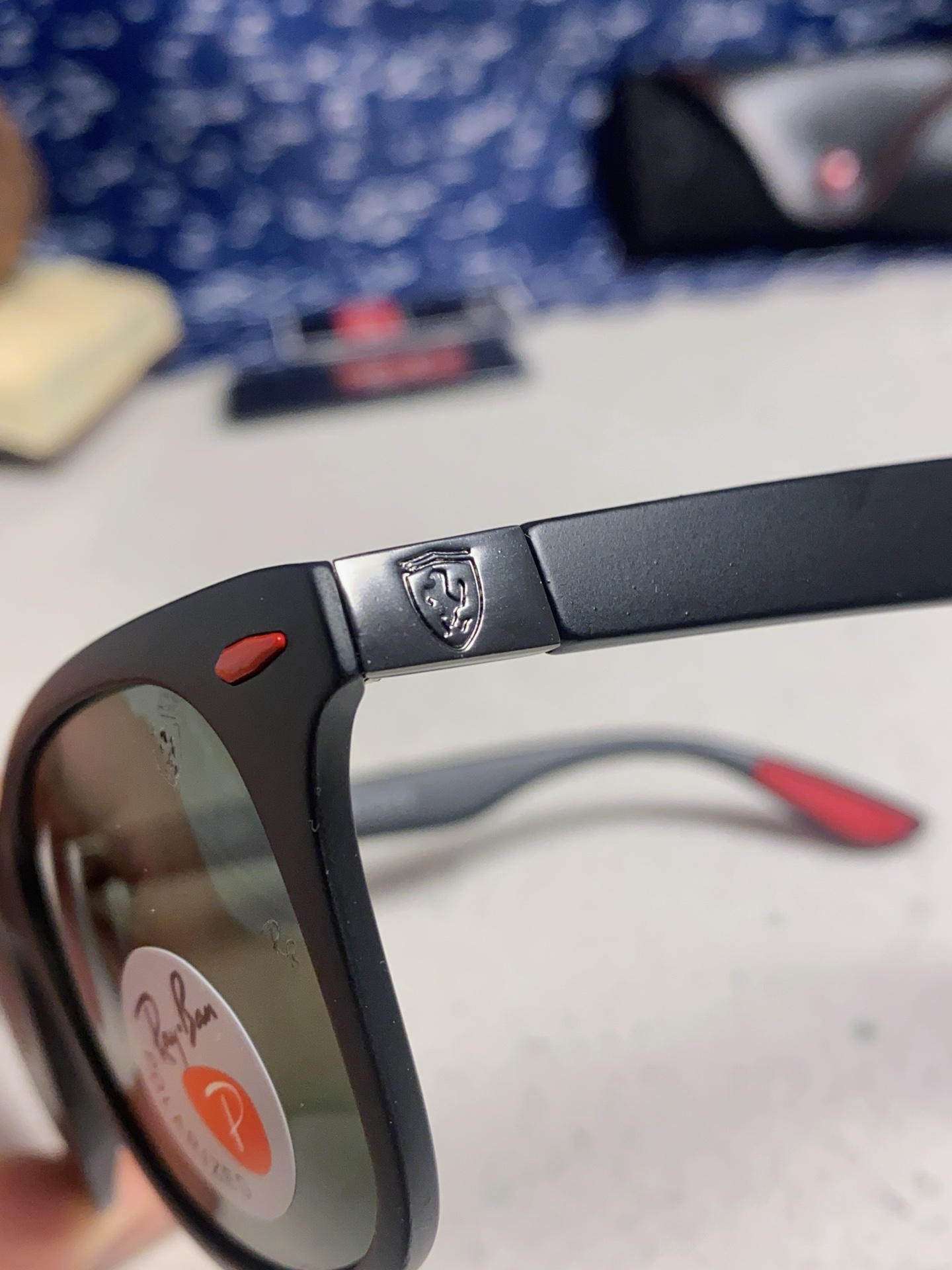  RayBan雷朋法拉利联名 经典款太阳镜墨镜BR4195树脂偏光镜 感防紫外线眼镜