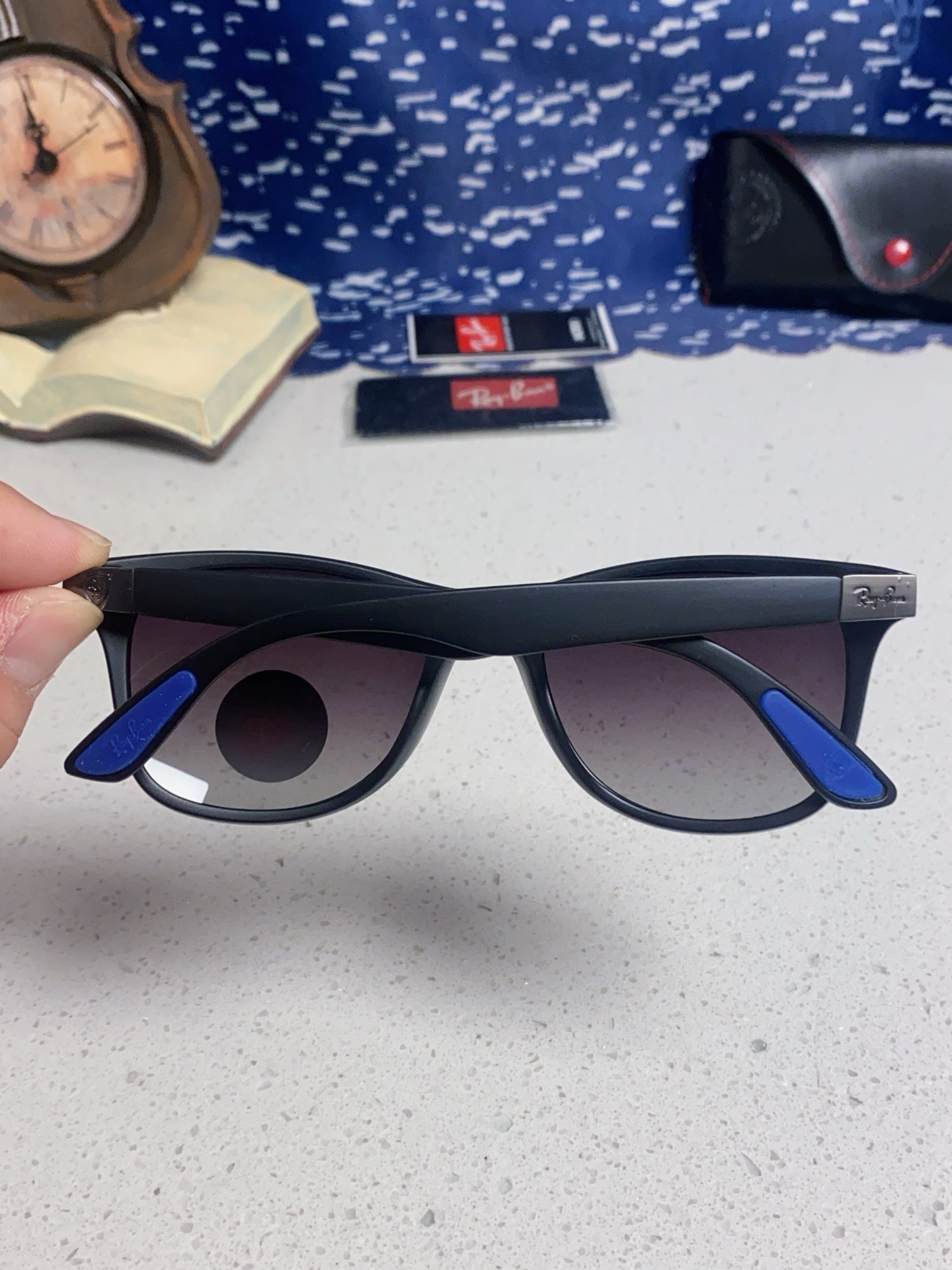  RayBan雷朋法拉利联名 经典款太阳镜墨镜BR4195树脂偏光镜 感防紫外线眼镜