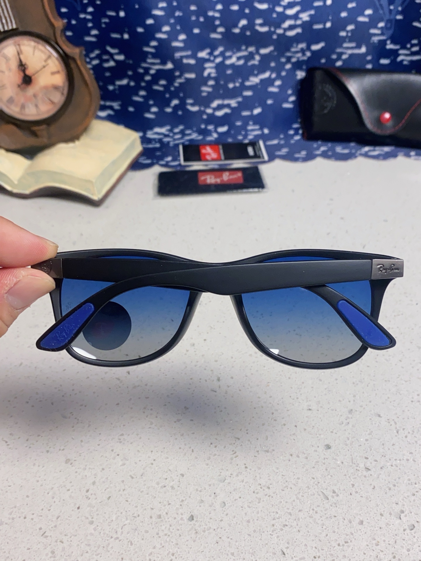  RayBan雷朋法拉利联名 经典款太阳镜墨镜BR4195树脂偏光镜 感防紫外线眼镜