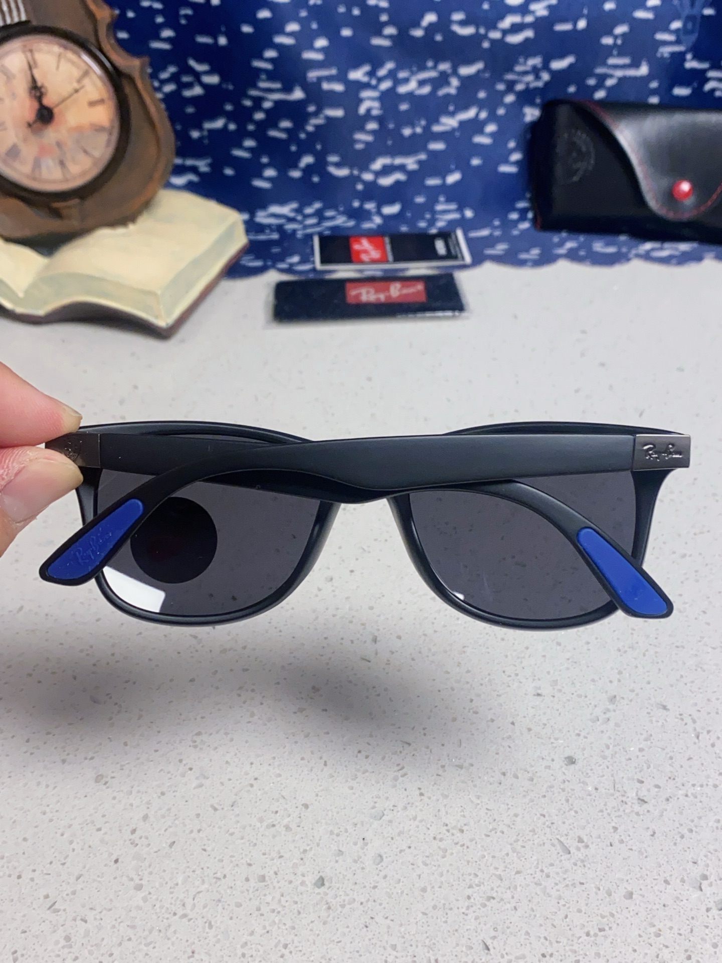  RayBan雷朋法拉利联名 经典款太阳镜墨镜BR4195树脂偏光镜 感防紫外线眼镜
