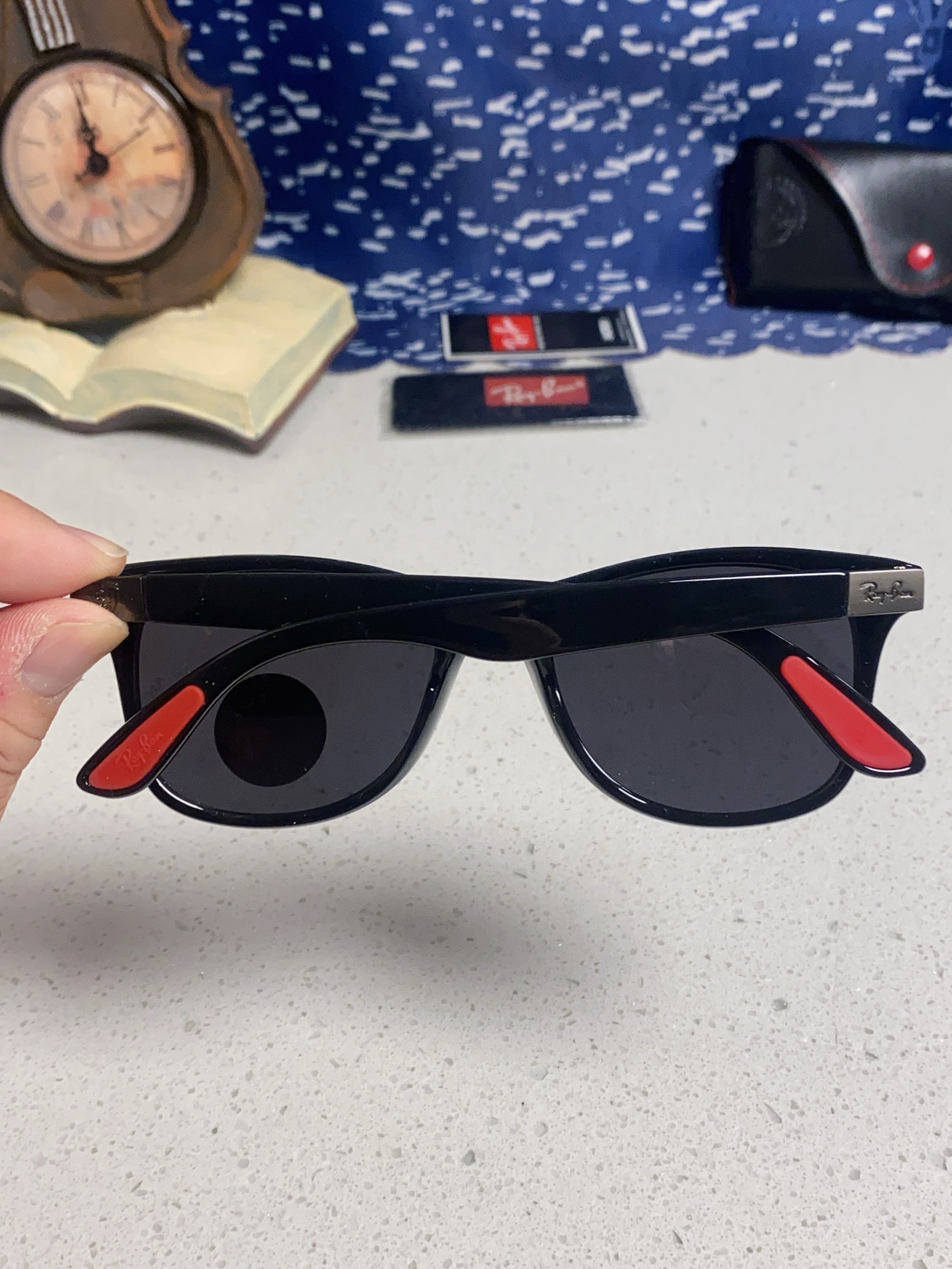  RayBan雷朋法拉利联名 经典款太阳镜墨镜BR4195树脂偏光镜 感防紫外线眼镜