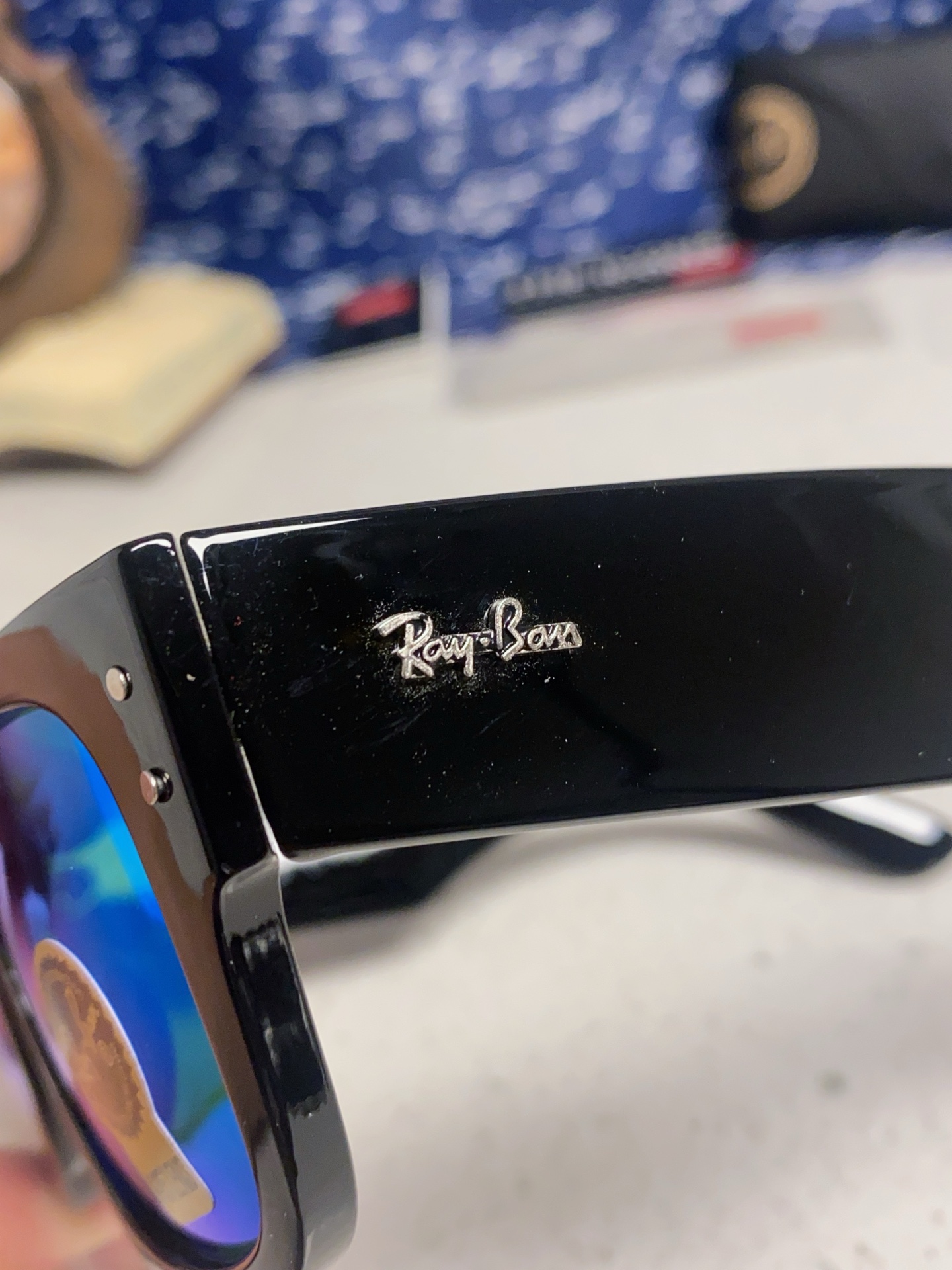  RayBan雷朋墨镜徒步旅行者 方形眼镜粗框男女防晒太阳镜 RB0840