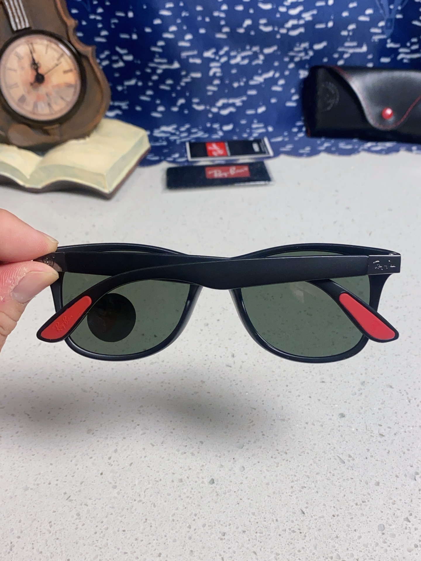  RayBan雷朋法拉利联名 经典款太阳镜墨镜BR4195树脂偏光镜 感防紫外线眼镜