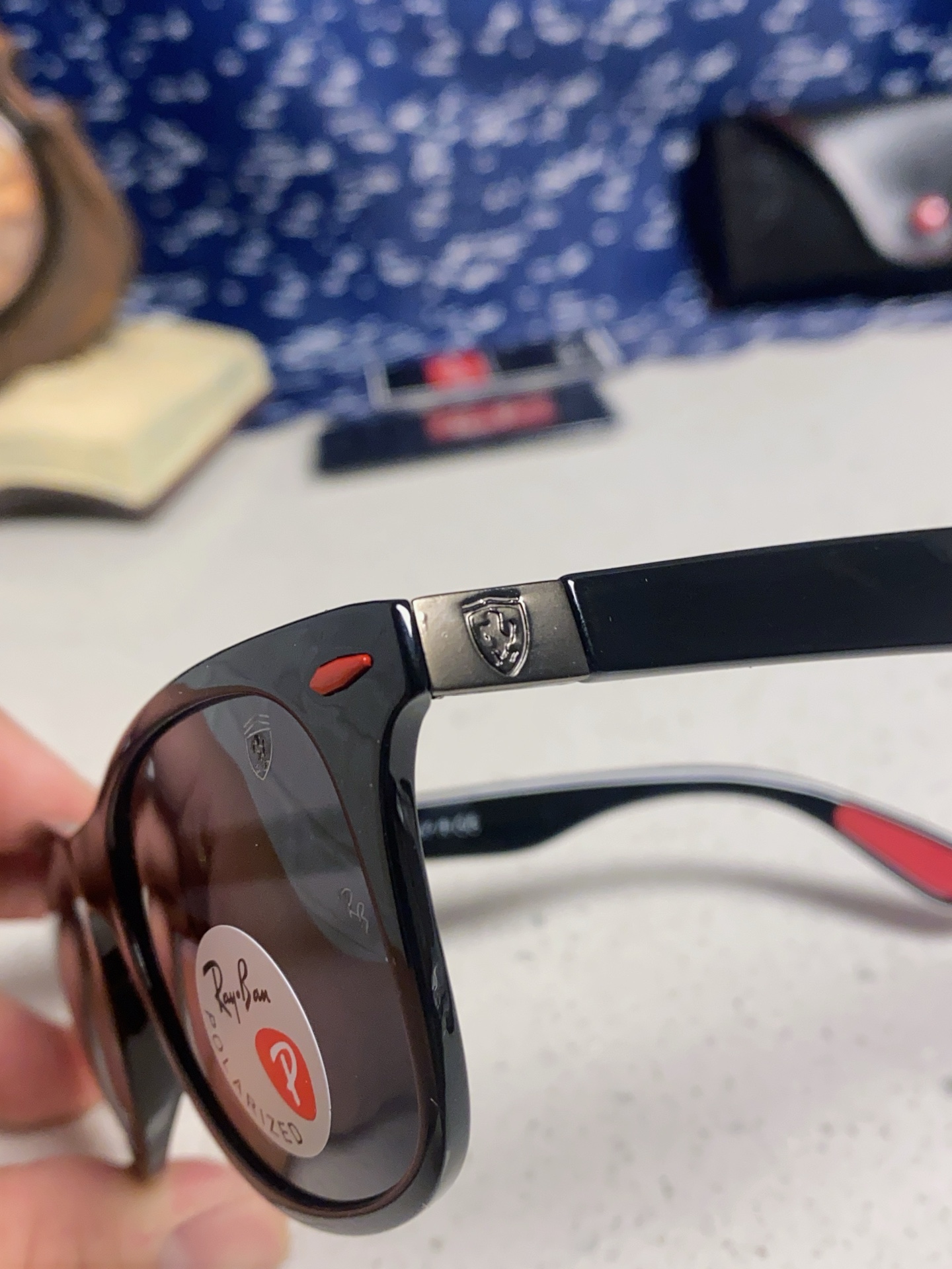  RayBan雷朋法拉利联名 经典款太阳镜墨镜BR4195树脂偏光镜 感防紫外线眼镜