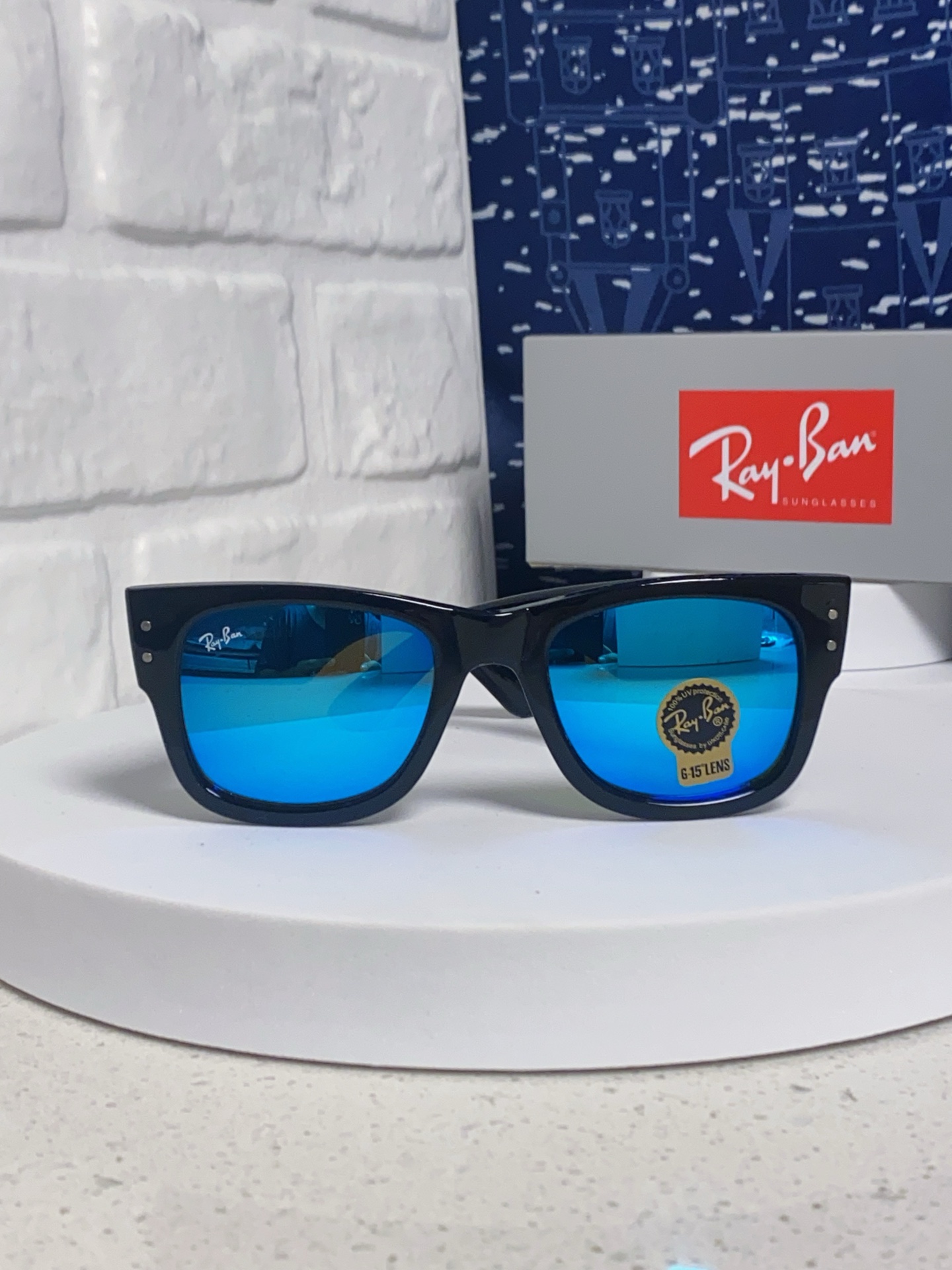  RayBan雷朋墨镜徒步旅行者 方形眼镜粗框男女防晒太阳镜 RB0840