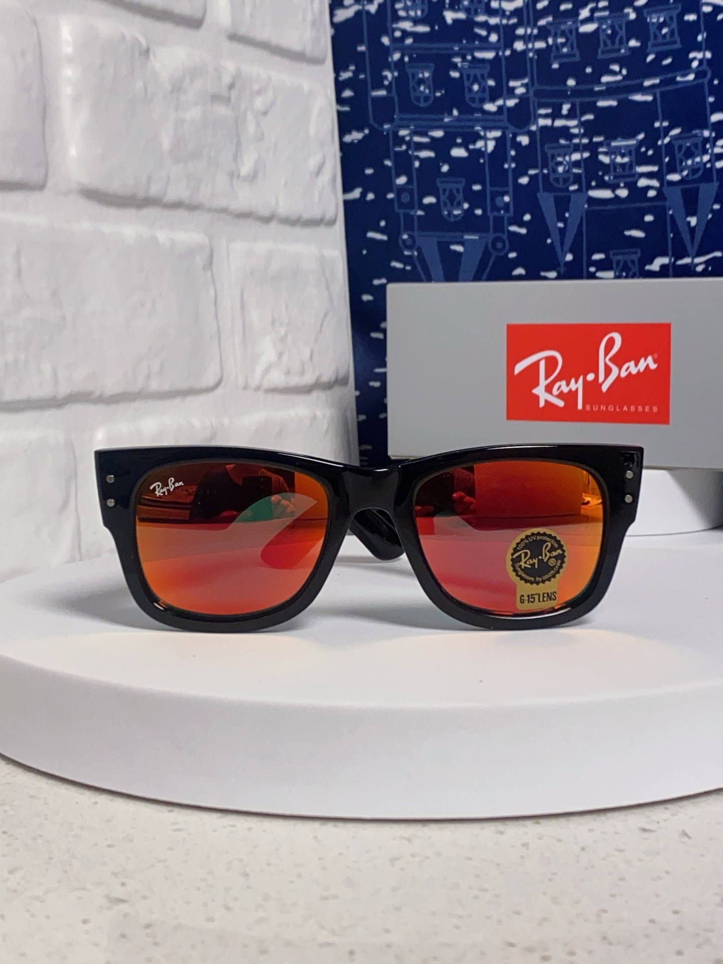  RayBan雷朋墨镜徒步旅行者 方形眼镜粗框男女防晒太阳镜 RB0840