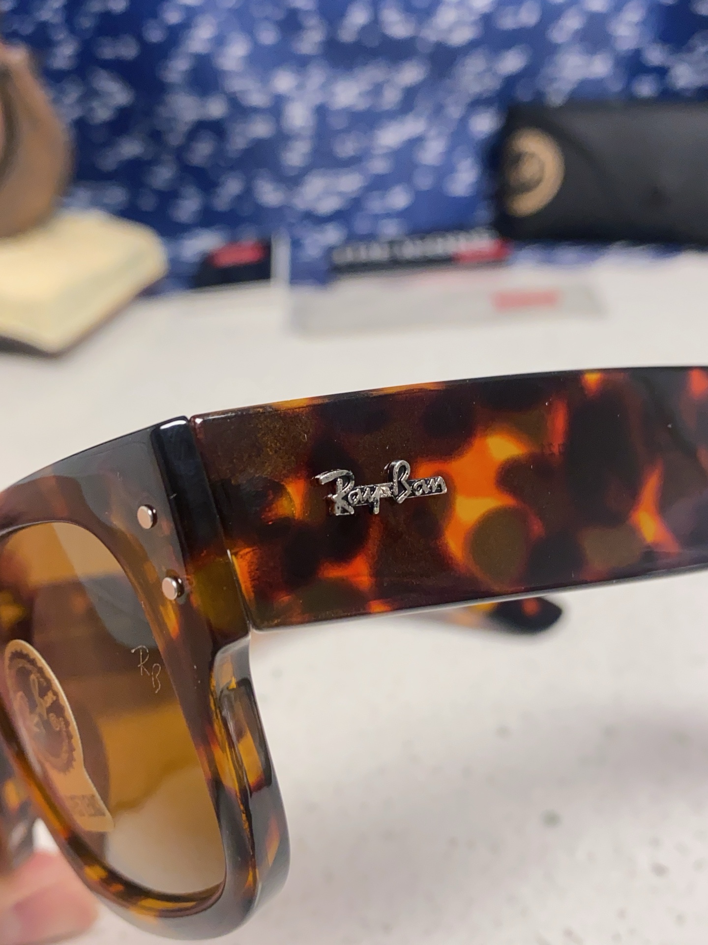  RayBan雷朋墨镜徒步旅行者 方形眼镜粗框男女防晒太阳镜 RB0840
