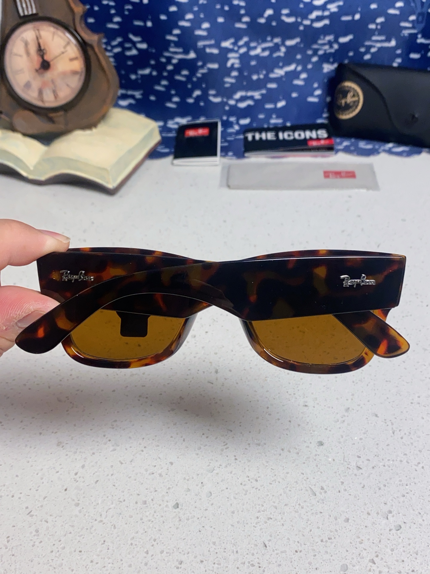  RayBan雷朋墨镜徒步旅行者 方形眼镜粗框男女防晒太阳镜 RB0840