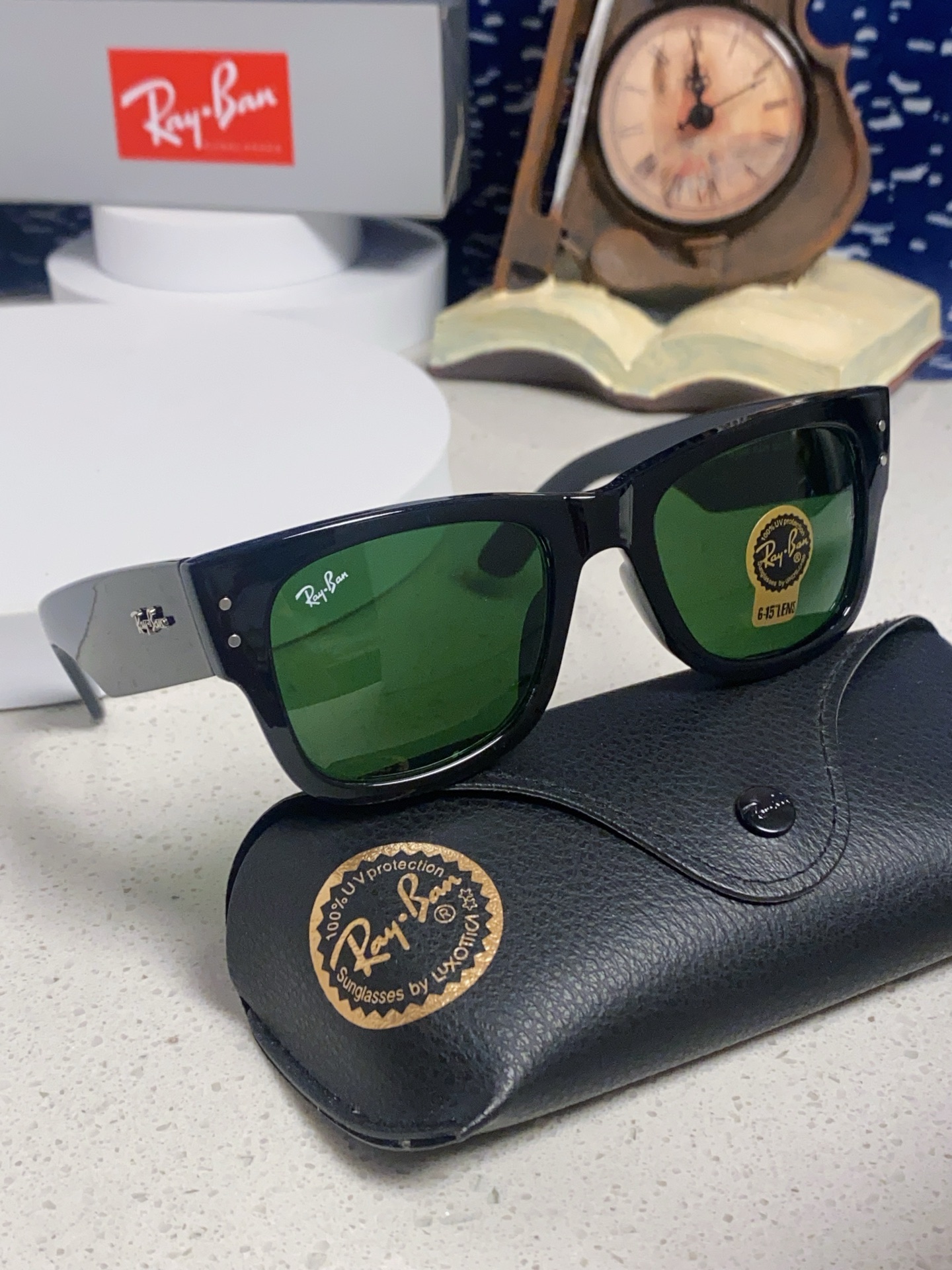  RayBan雷朋墨镜徒步旅行者 方形眼镜粗框男女防晒太阳镜 RB0840
