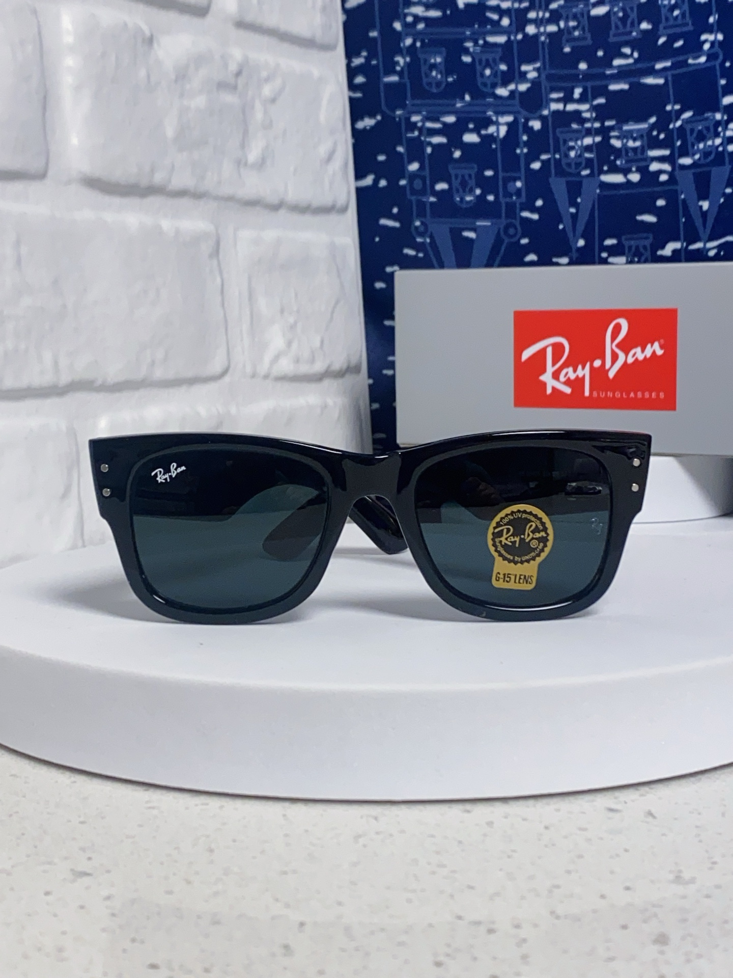  RayBan雷朋墨镜徒步旅行者 方形眼镜粗框男女防晒太阳镜 RB0840