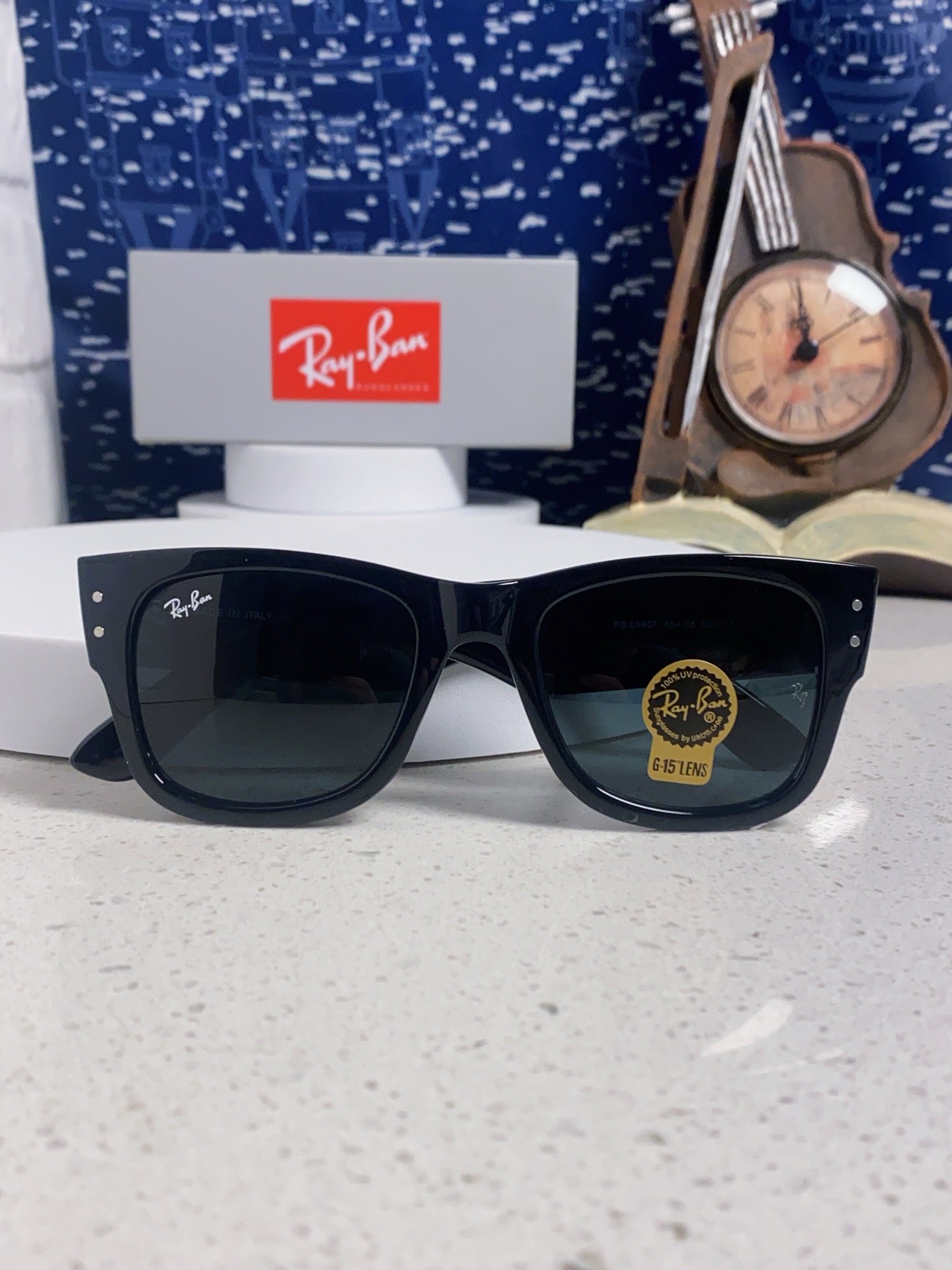  RayBan雷朋墨镜徒步旅行者 方形眼镜粗框男女防晒太阳镜 RB0840