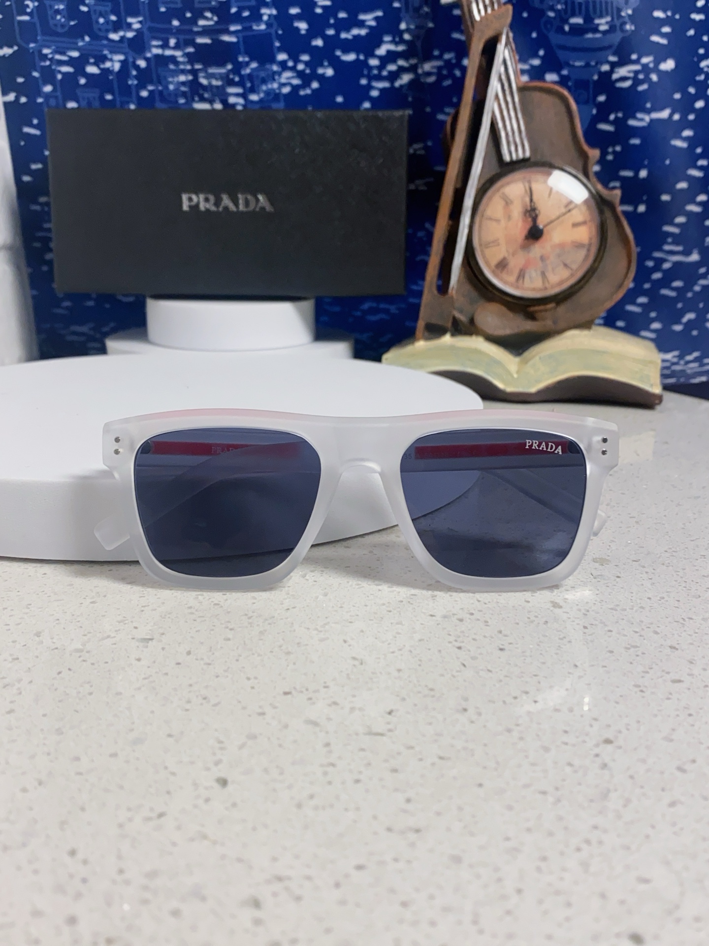 Prada普拉达 2025款欧美高端男方框简约休闲太阳眼欧洲站博主开车超轻运动墨镜