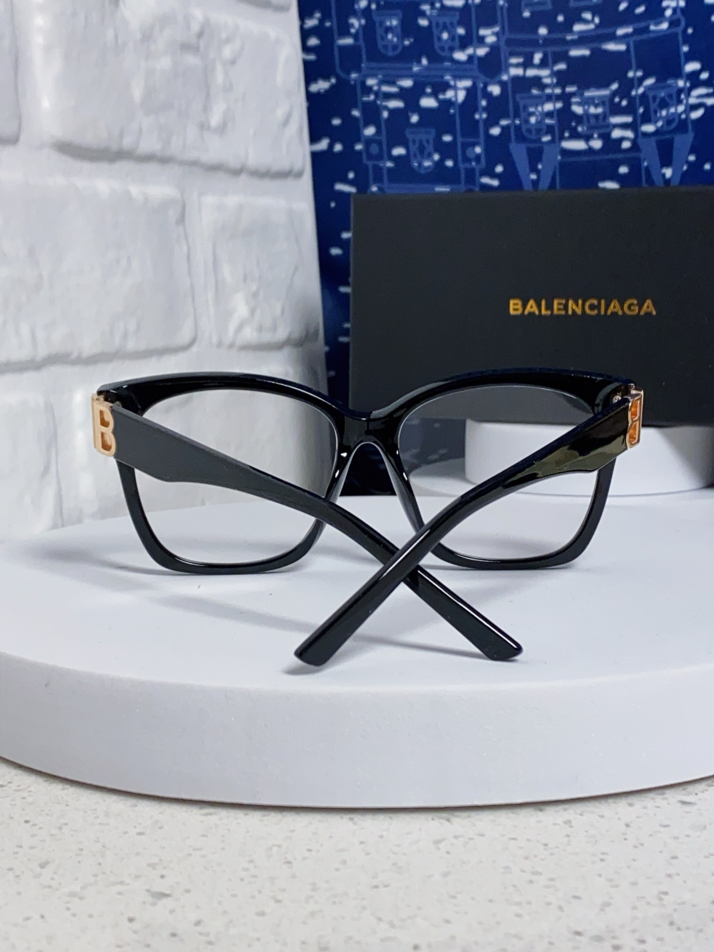 BALENCIAGA巴黎世家 2025新款虞书欣同款蝶形双B墨镜女高级感光学眼镜 BB0102SA 