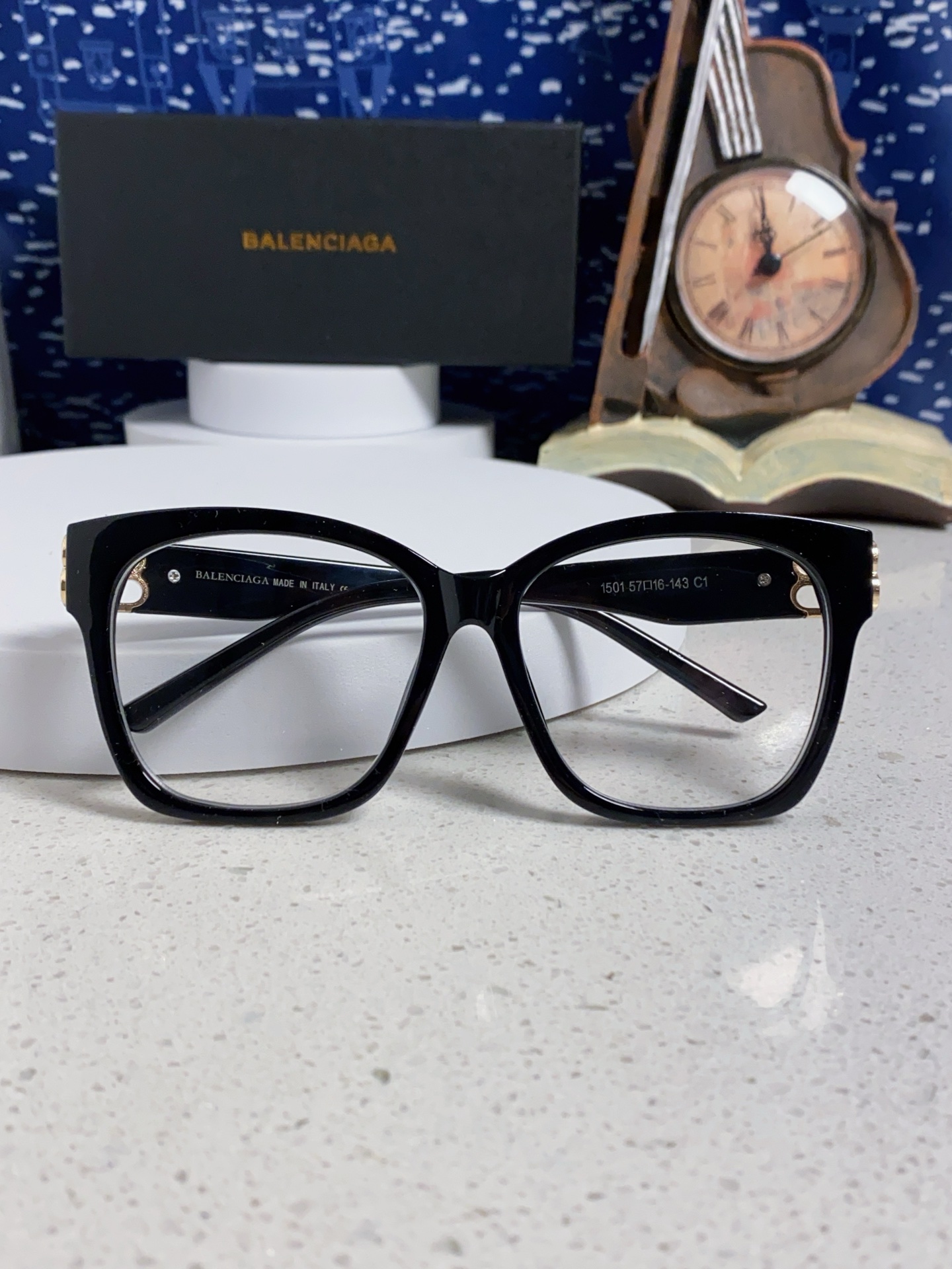  BALENCIAGA巴黎世家 2025新款虞书欣同款蝶形双B墨镜女高级感光学眼镜 BB0102SA 