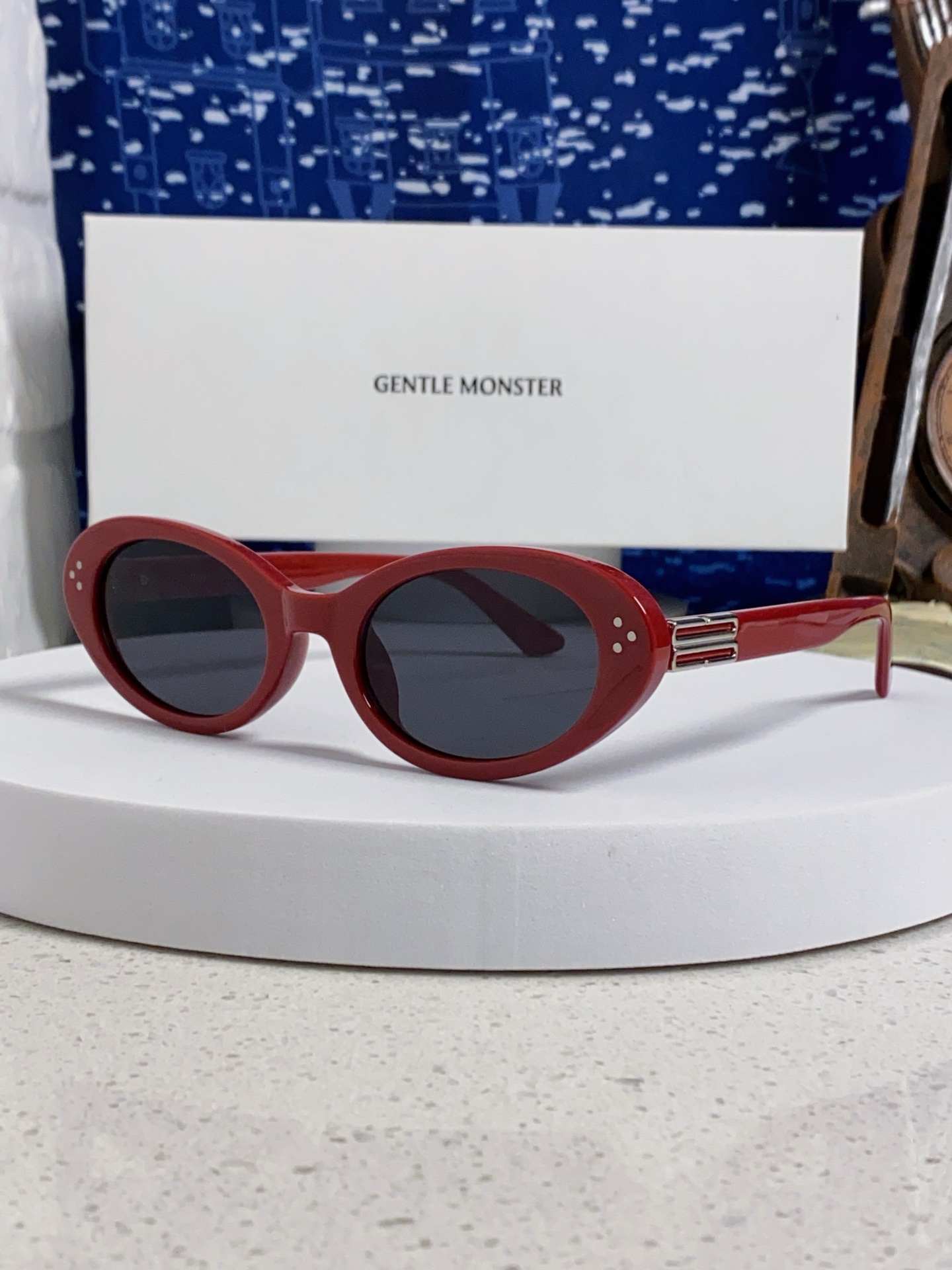  Gentle Moster(GM) 2025新款复古椭圆猫眼黑框素颜欧美风可配度数近视眼镜方圆脸显瘦女