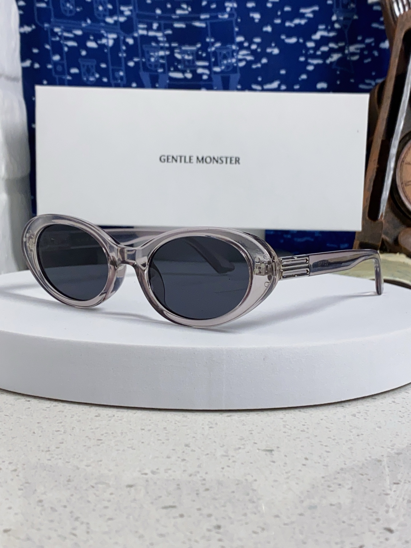  Gentle Moster(GM) 2025新款复古椭圆猫眼黑框素颜欧美风可配度数近视眼镜方圆脸显瘦女