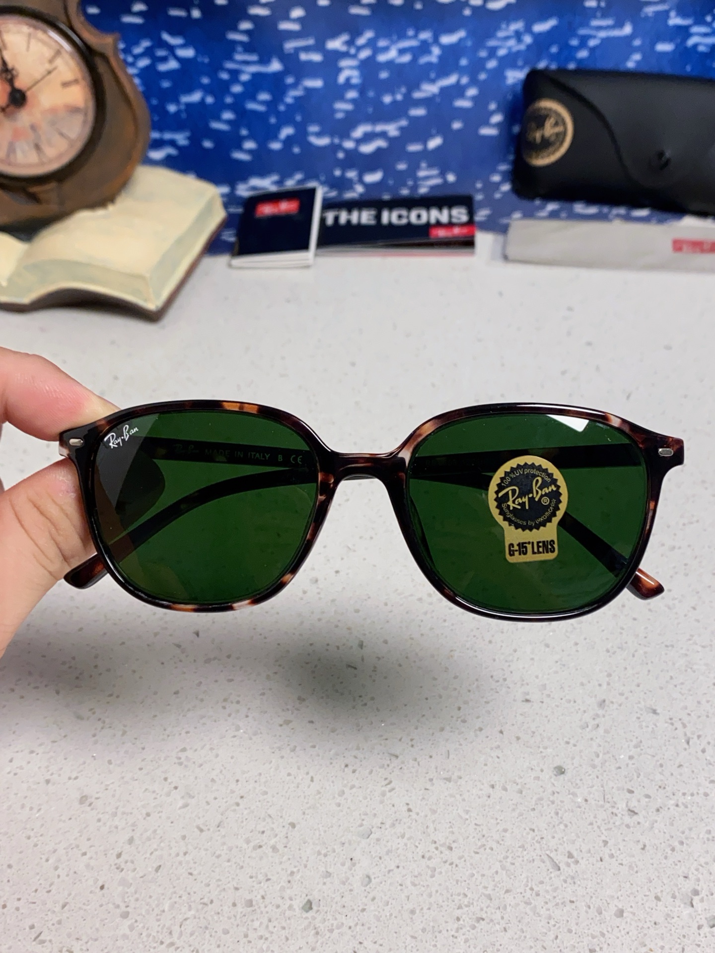 RayBan雷朋 潮牌 复古时尚潮流防紫外线太阳镜 水晶玻璃镜片 RB2193