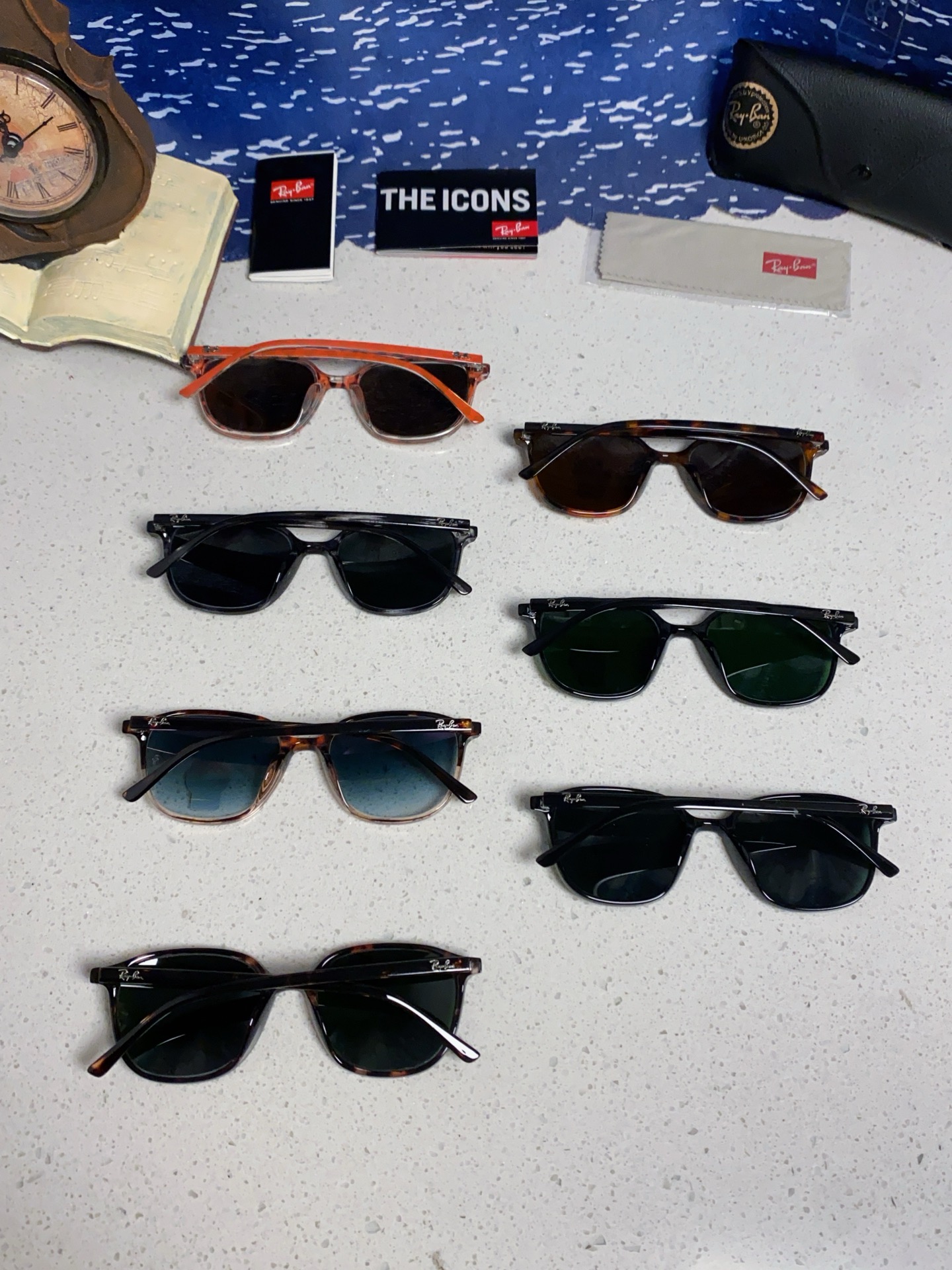 RayBan雷朋 潮牌 复古时尚潮流防紫外线太阳镜 水晶玻璃镜片 RB2193