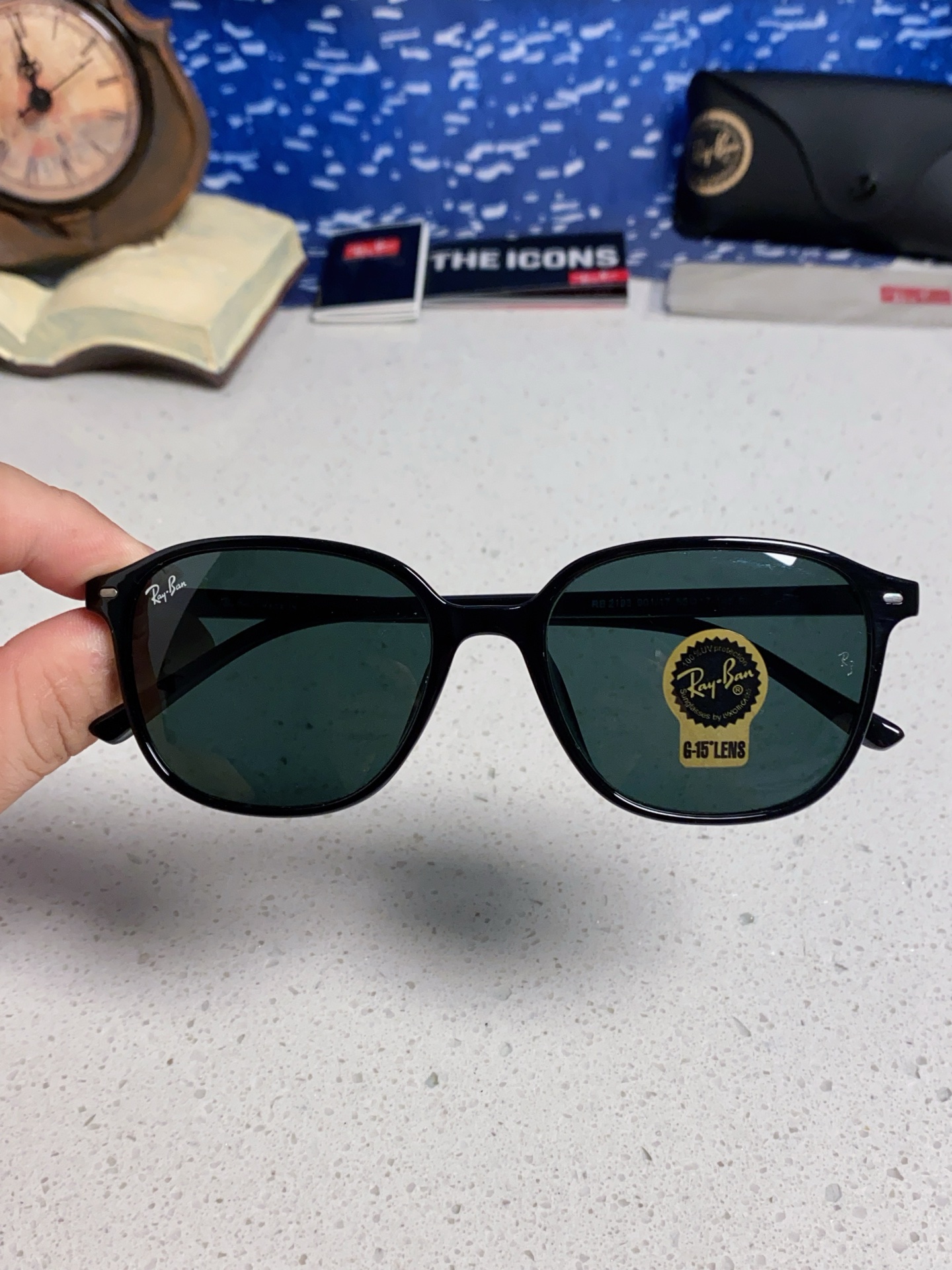 RayBan雷朋 潮牌 复古时尚潮流防紫外线太阳镜 水晶玻璃镜片 RB2193