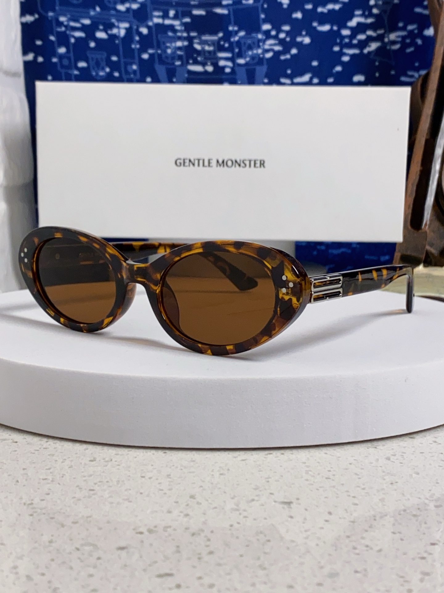  Gentle Moster(GM) 2025新款复古椭圆猫眼黑框素颜欧美风可配度数近视眼镜方圆脸显瘦女