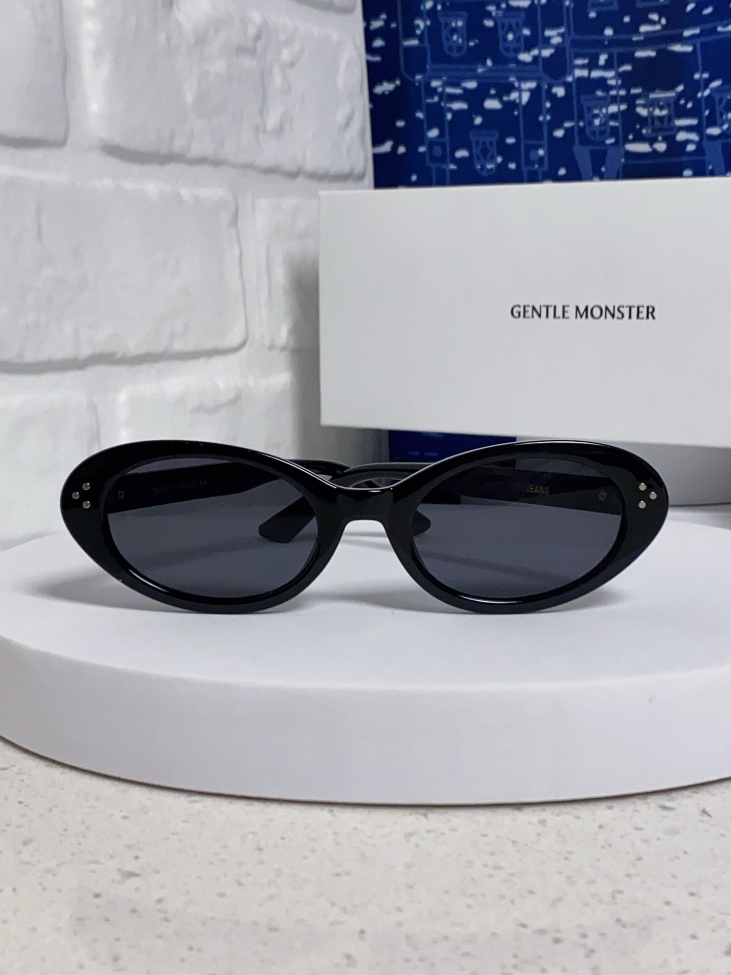  Gentle Moster(GM) 2025新款复古椭圆猫眼黑框素颜欧美风可配度数近视眼镜方圆脸显瘦女
