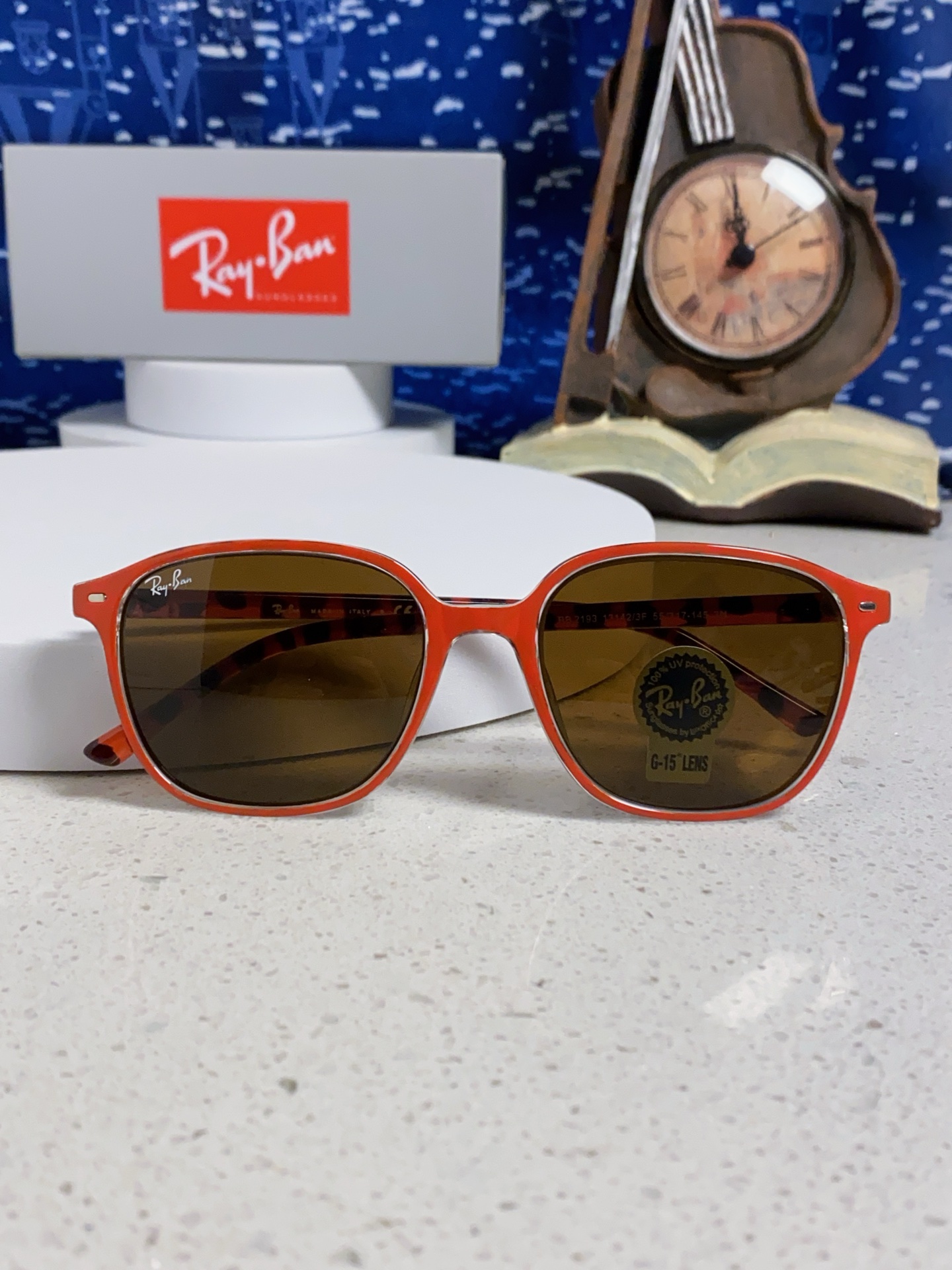 RayBan雷朋 潮牌 复古时尚潮流防紫外线太阳镜 水晶玻璃镜片 RB2193