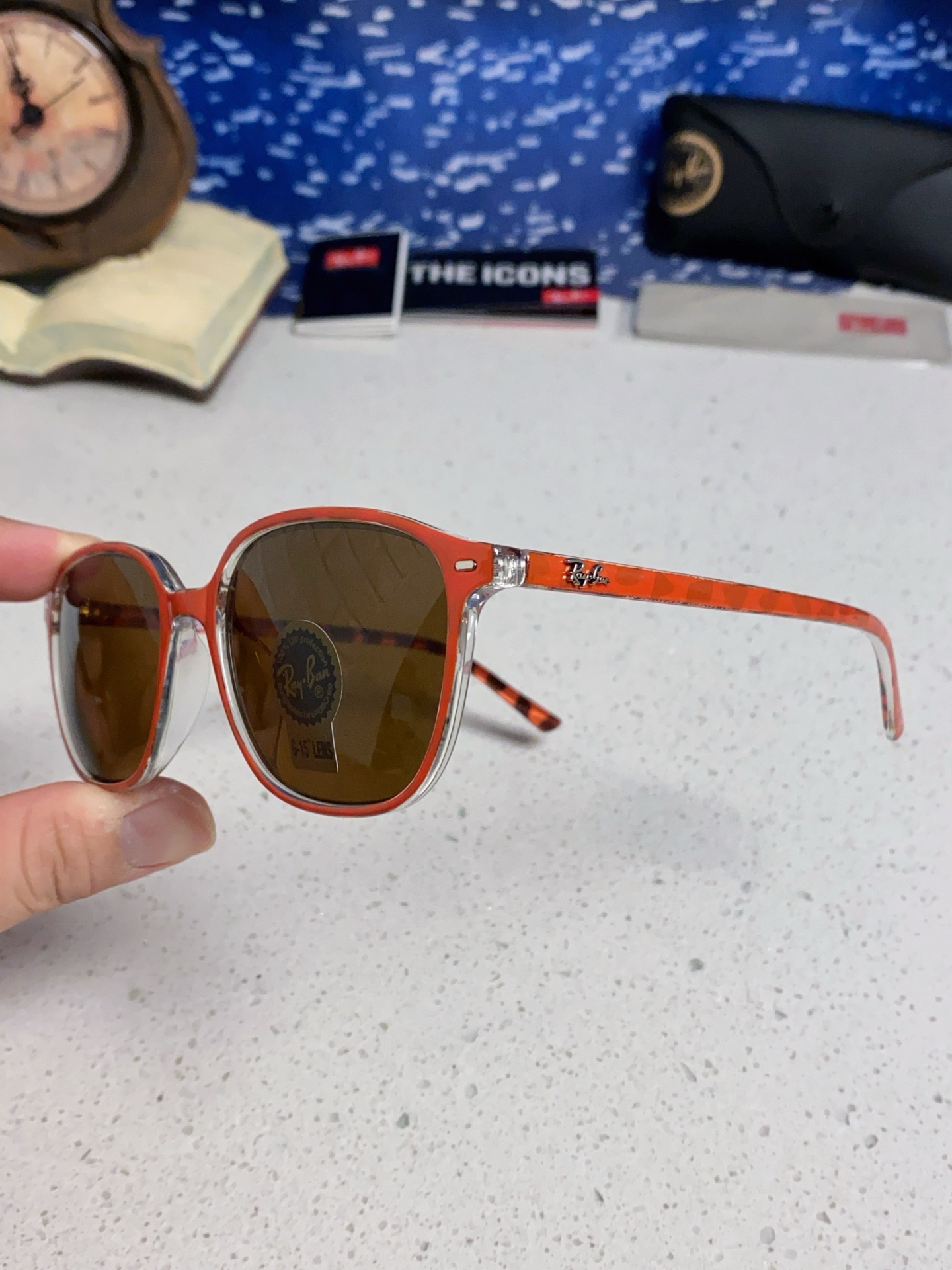 RayBan雷朋 潮牌 复古时尚潮流防紫外线太阳镜 水晶玻璃镜片 RB2193