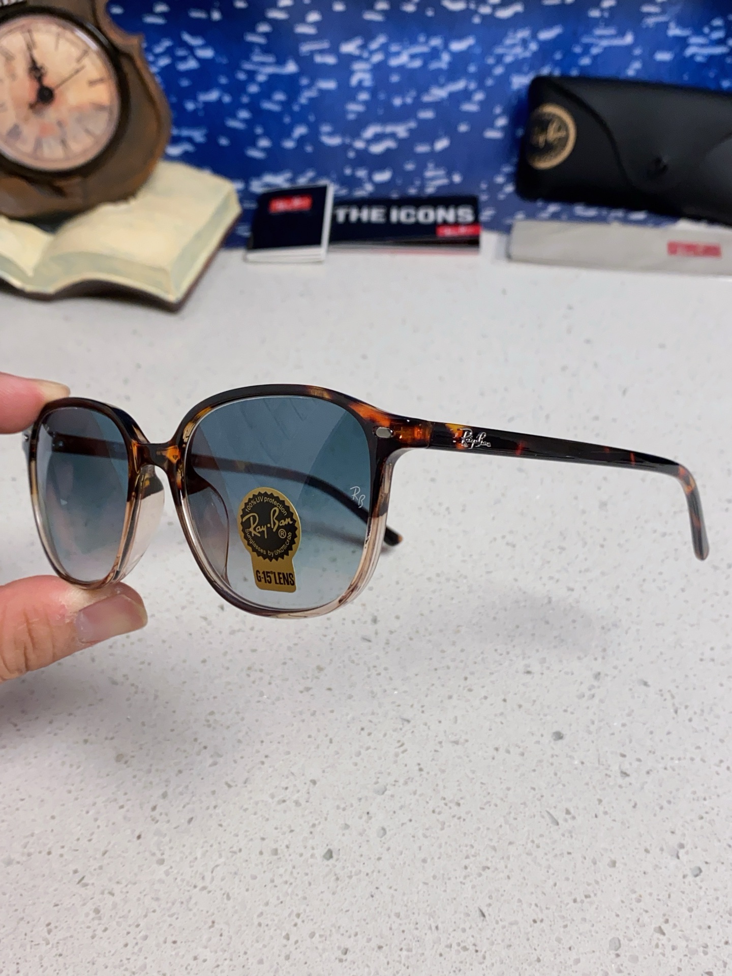 RayBan雷朋 潮牌 复古时尚潮流防紫外线太阳镜 水晶玻璃镜片 RB2193