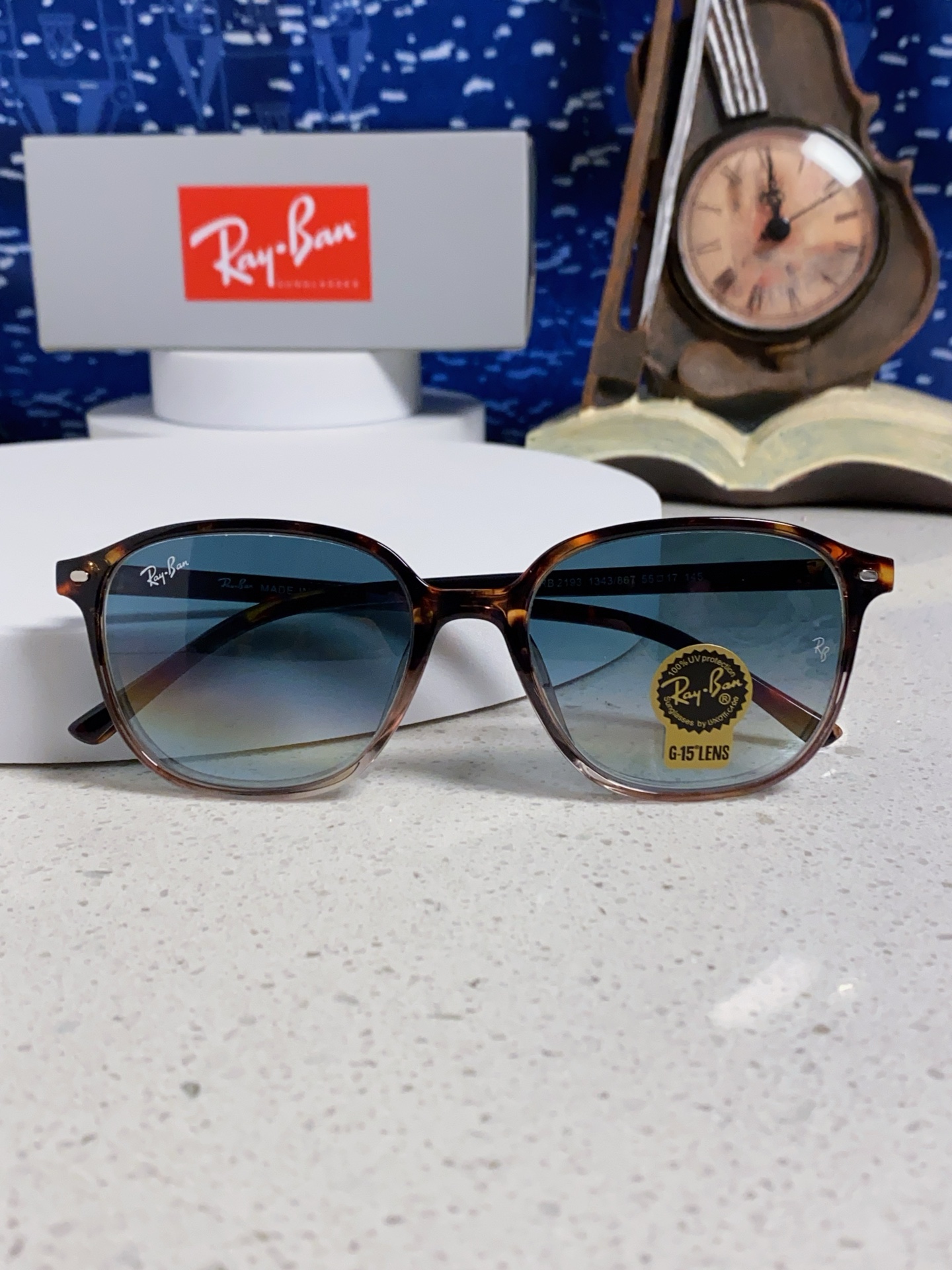 RayBan雷朋 潮牌 复古时尚潮流防紫外线太阳镜 水晶玻璃镜片 RB2193