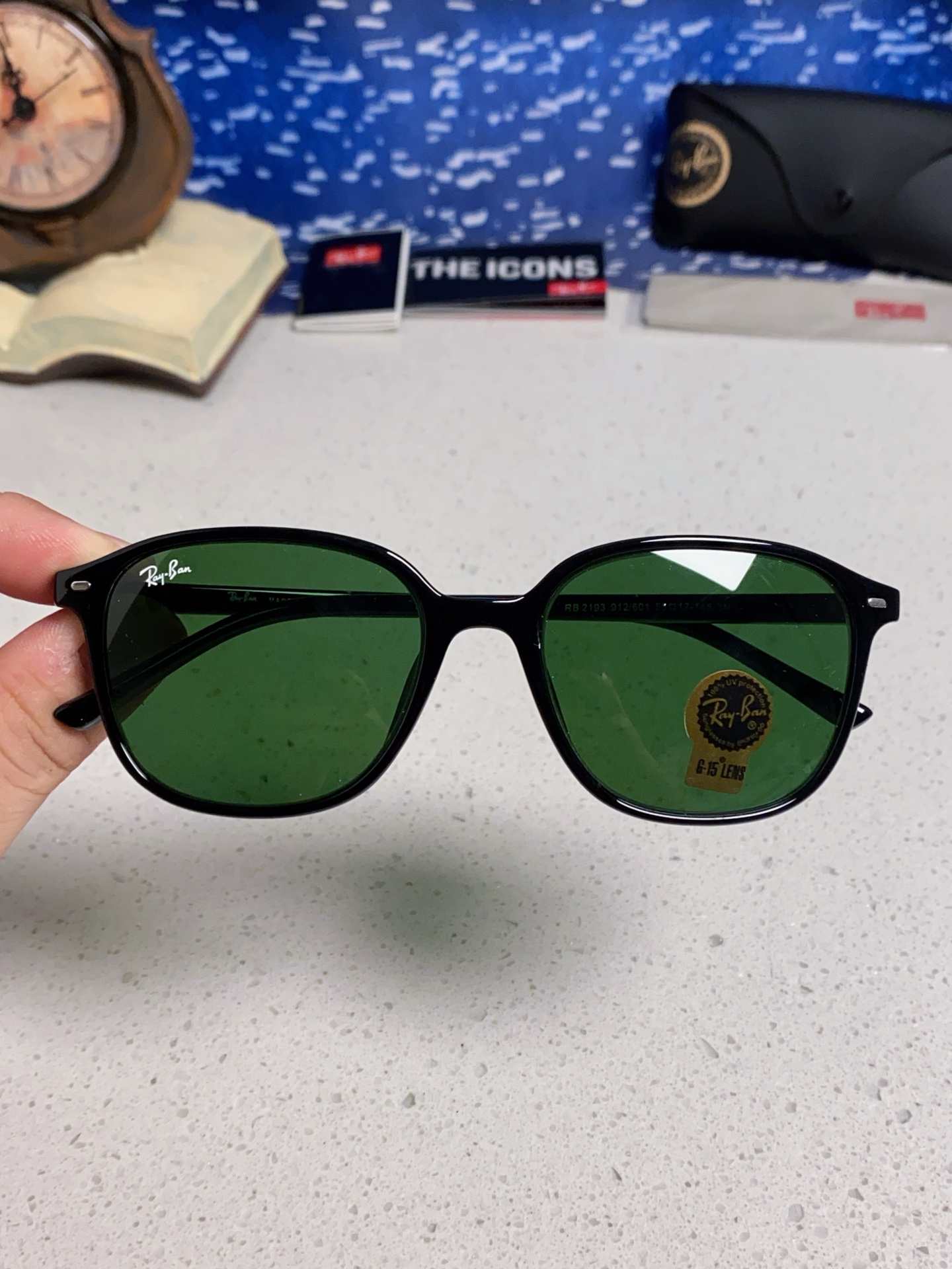 RayBan雷朋 潮牌 复古时尚潮流防紫外线太阳镜 水晶玻璃镜片 RB2193