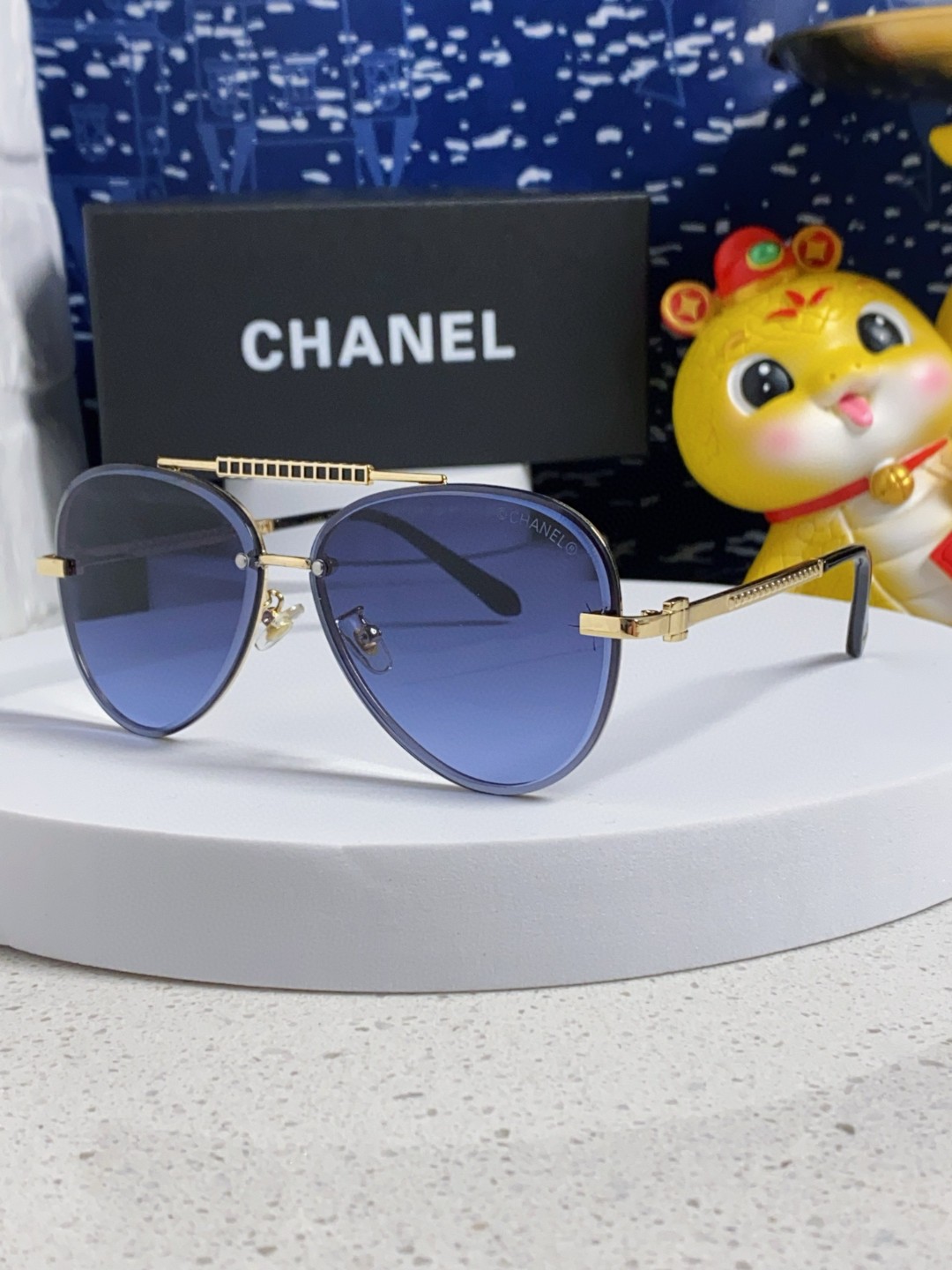  Chanel香奈儿 2025新款潮牌太阳眼镜男女款太阳镜墨镜高品质金属框架 女士墨镜