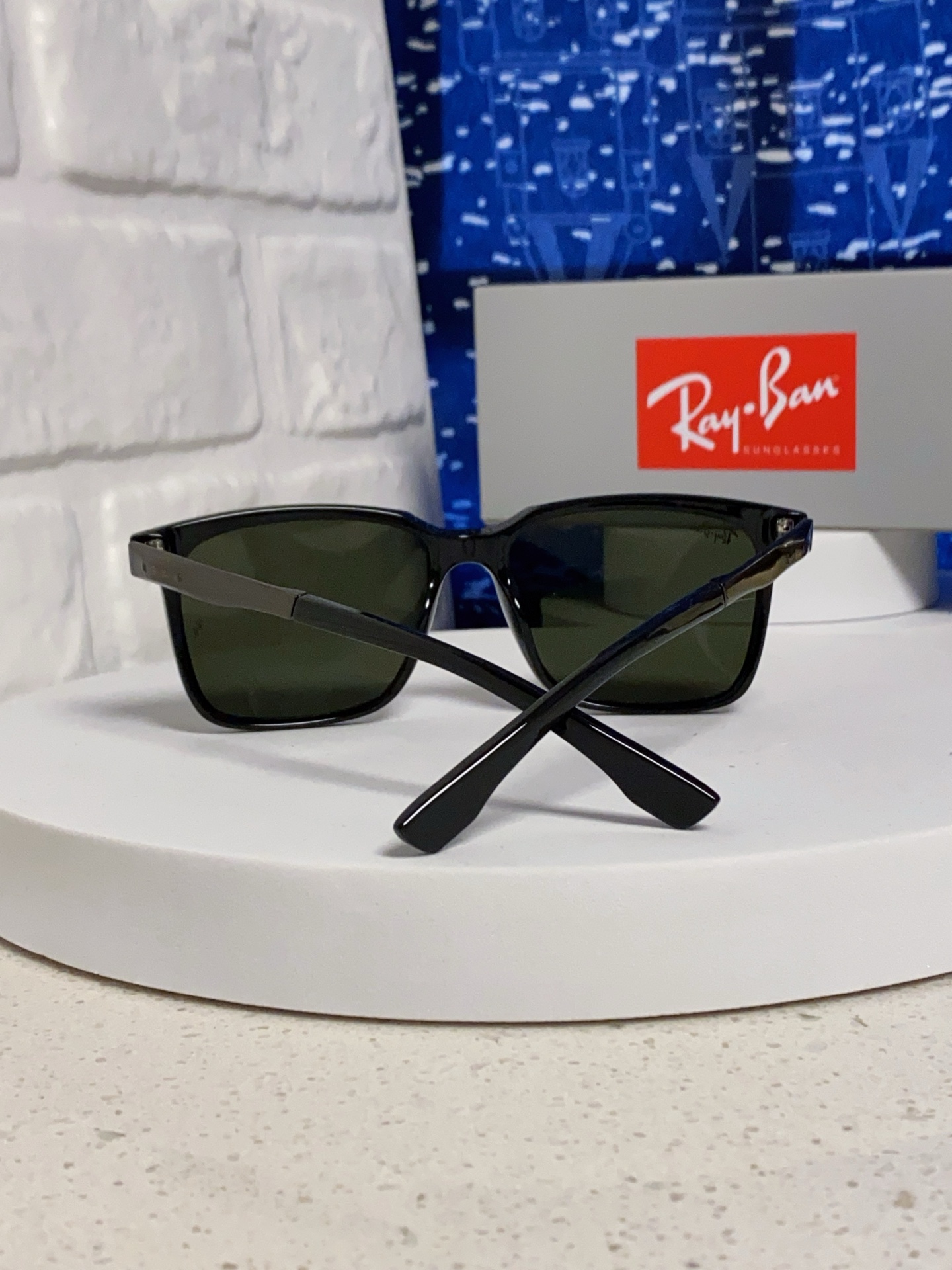 RayBan雷朋 2025新款大框男女太阳眼镜方框防紫外线大脸韩版网红墨镜 男女通用款 简约时尚 RB4