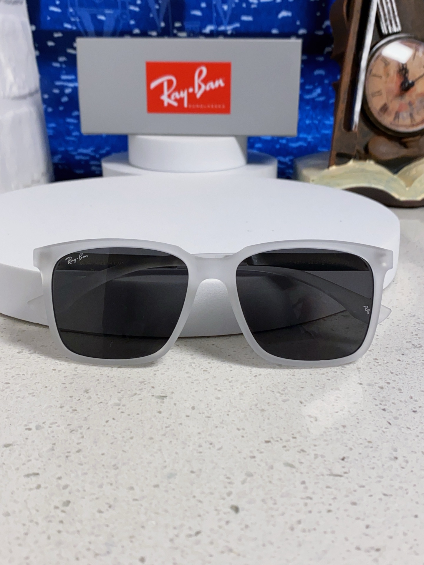 RayBan雷朋 2025新款大框男女太阳眼镜方框防紫外线大脸韩版网红墨镜 男女通用款 简约时尚 RB4