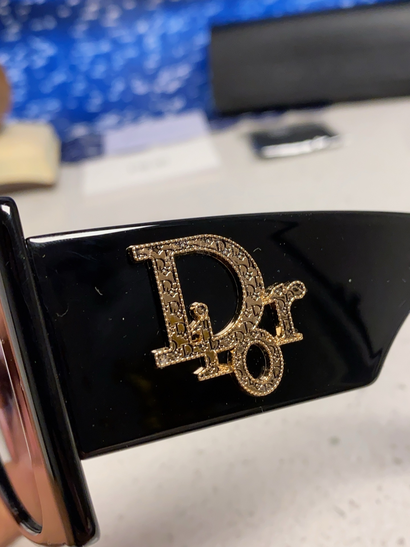 Dior迪奥 2025夏季新款欧美个性大框蝴蝶形猫眼墨镜男女潮圆脸显瘦方形太阳眼