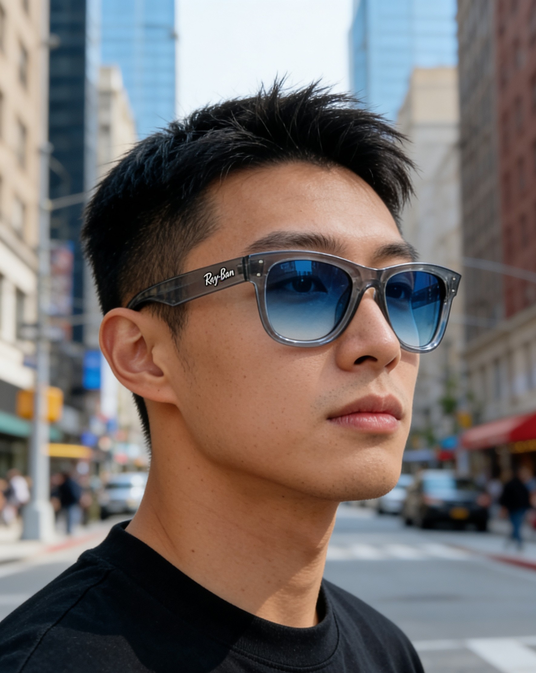 RayBan雷朋【成毅同款REVERSE反转系列】雷朋太阳镜黑超 凹面墨镜 0RBR0502S Size