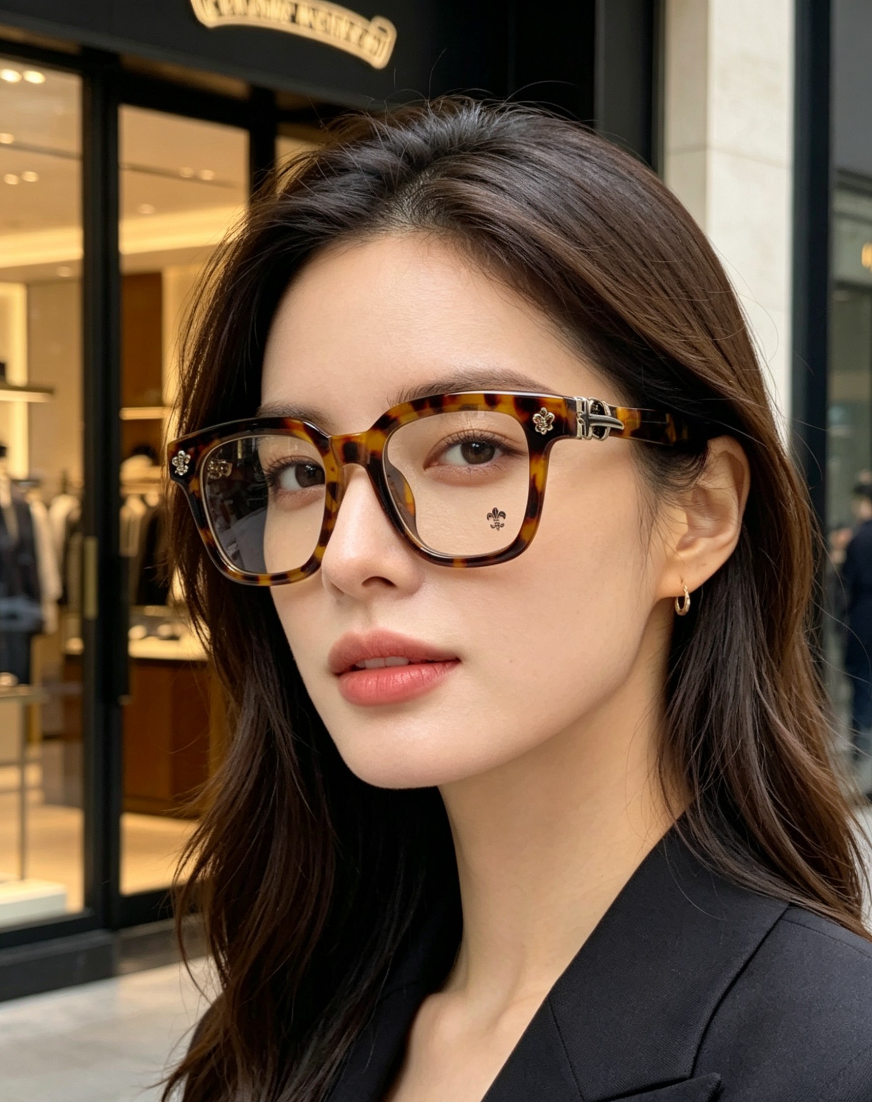 Chrome Hearts克罗心｜美式复古方框墨镜，经典粗框方正版型，修饰脸型超到位，方圆脸、长脸轻松驾