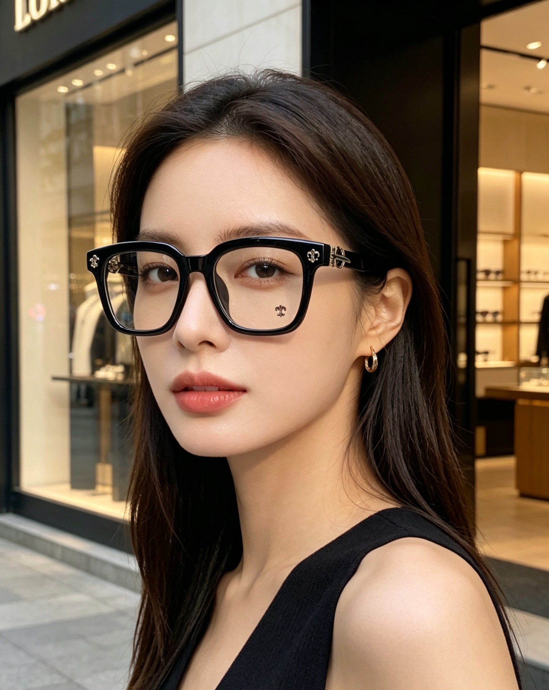 Chrome Hearts克罗心｜美式复古方框墨镜，经典粗框方正版型，修饰脸型超到位，方圆脸、长脸轻松驾