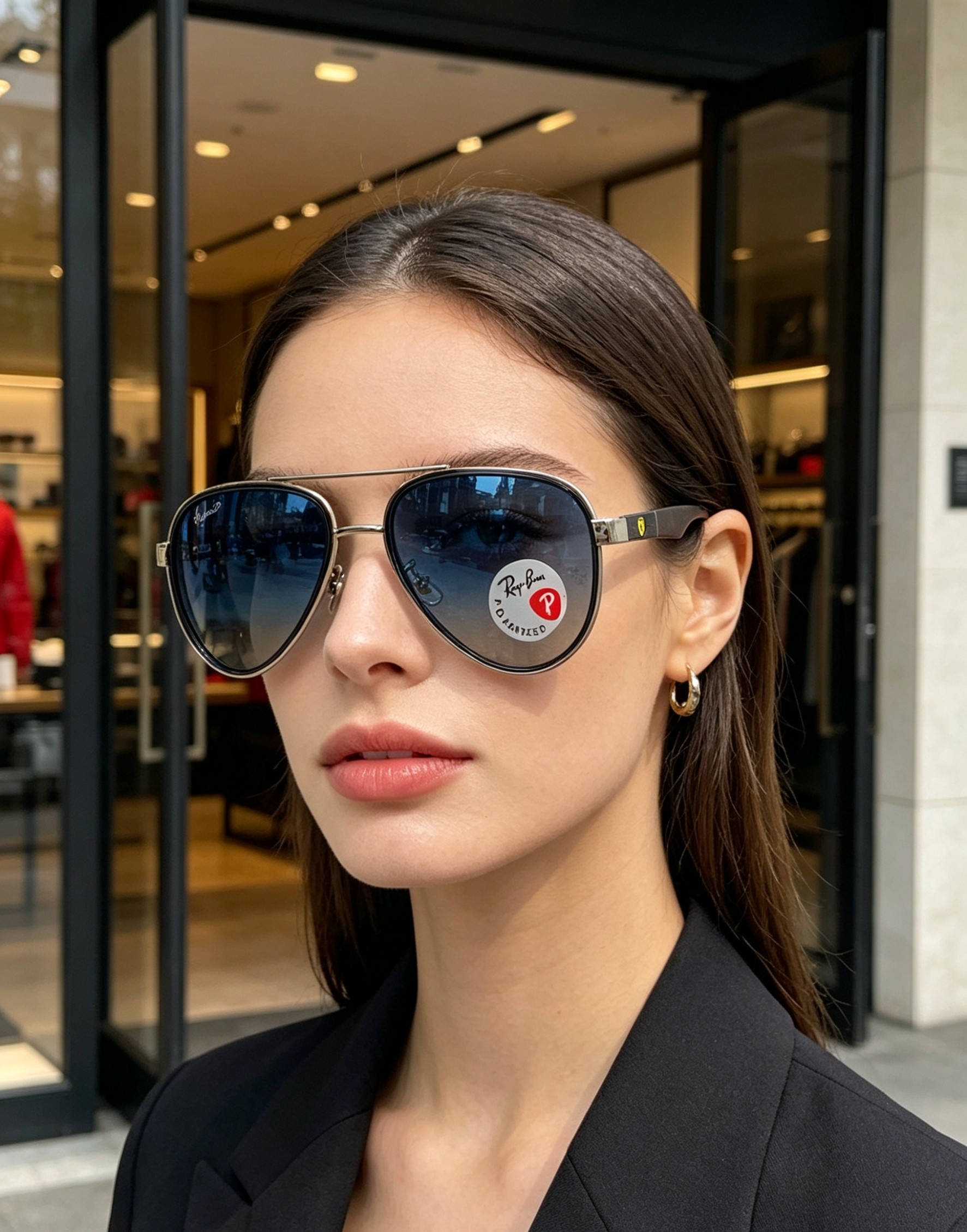 RayBan雷朋 × 法拉利 2026新款联名飞行员偏光太阳镜 | 速度与经典的碰撞这副墨镜以经典的飞行