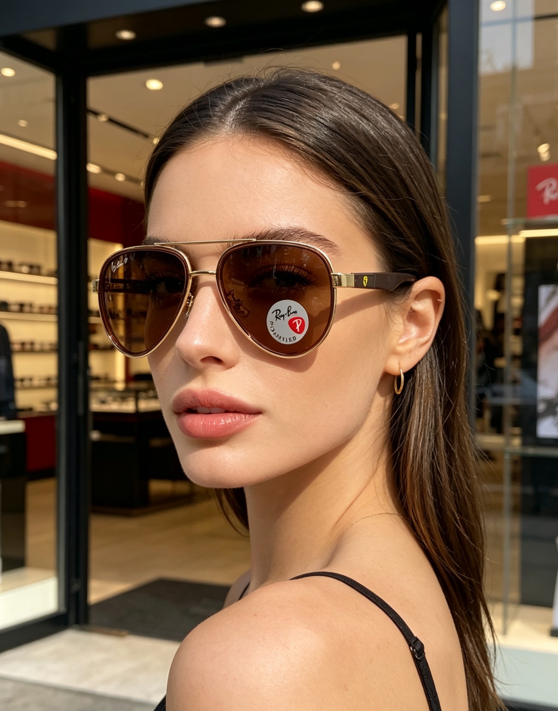 RayBan雷朋 × 法拉利 2026新款联名飞行员偏光太阳镜 | 速度与经典的碰撞这副墨镜以经典的飞行