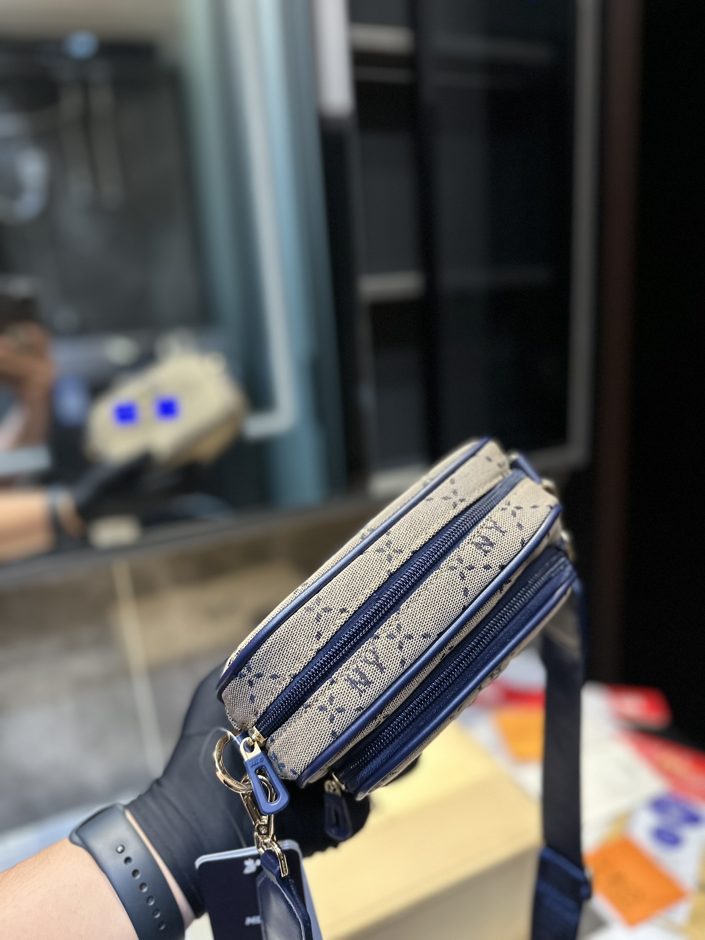 ❤️ MLB NY camera bag for PU-skin one-shoulder-covered couple leisure-kids - 图片 4