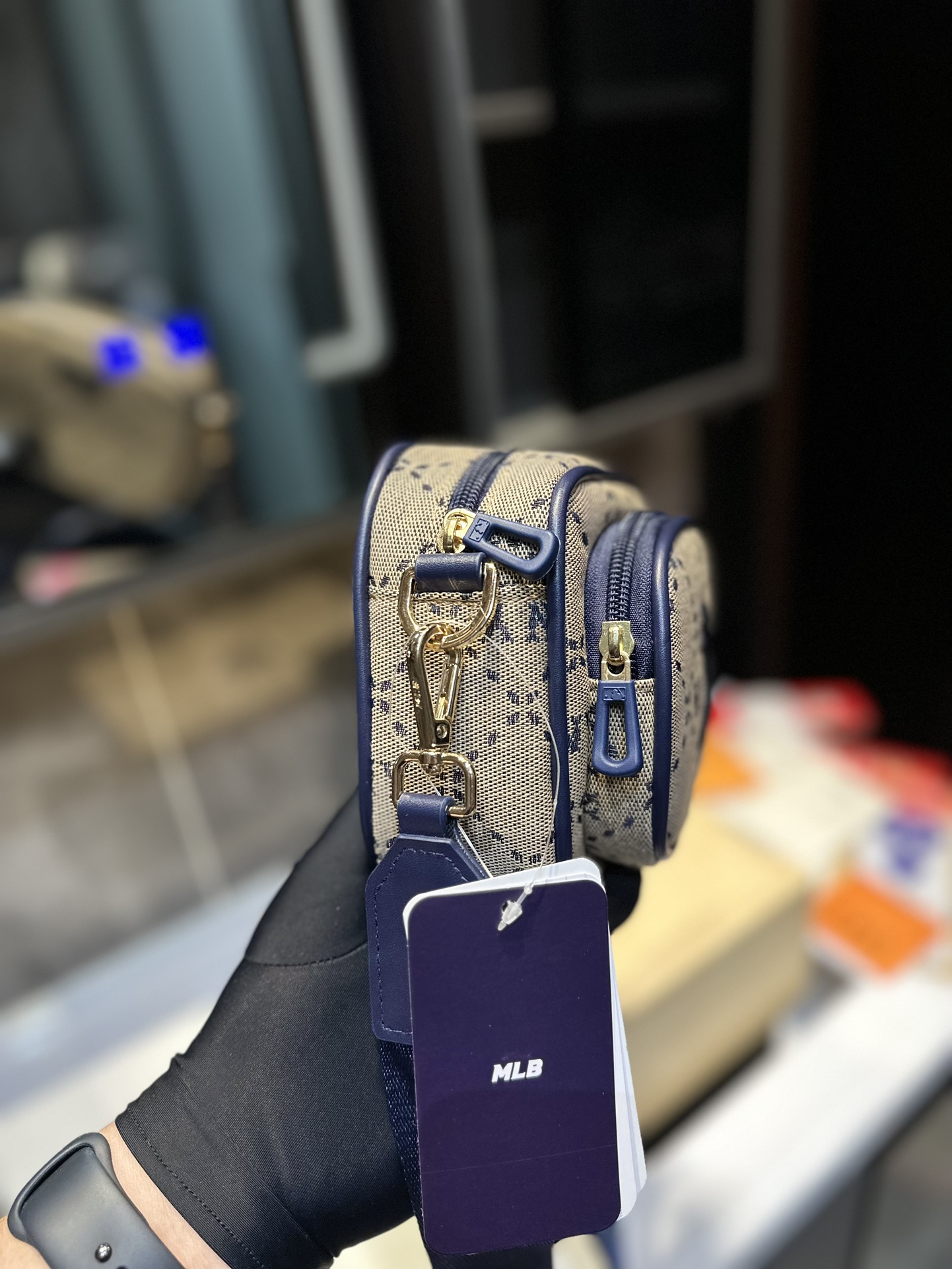 ❤️ MLB NY camera bag for PU-skin one-shoulder-covered couple leisure-kids - 图片 8