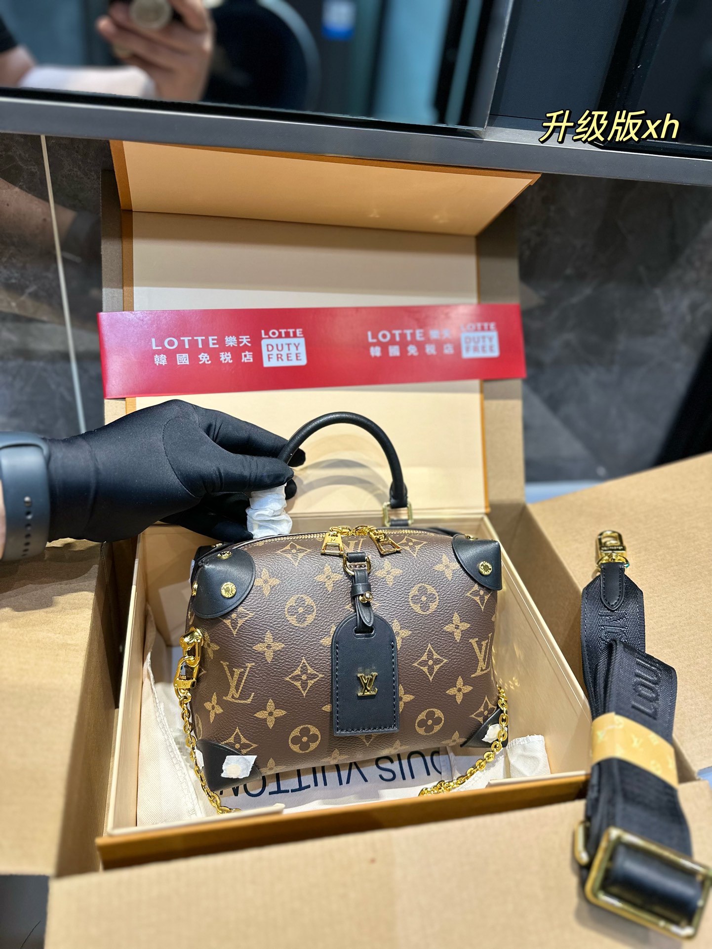 Louis Vuitton LV Petite Malle Bags Handbags Cowhide
