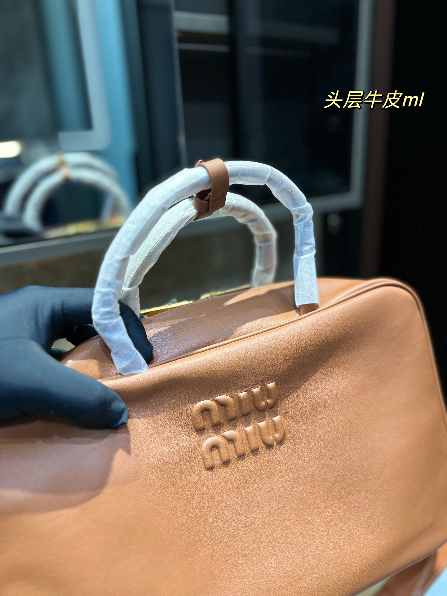 Fashionable Zenium Mumimiu Bowling Briefcase with Cow Skin in Size 34.22 - 图片 7