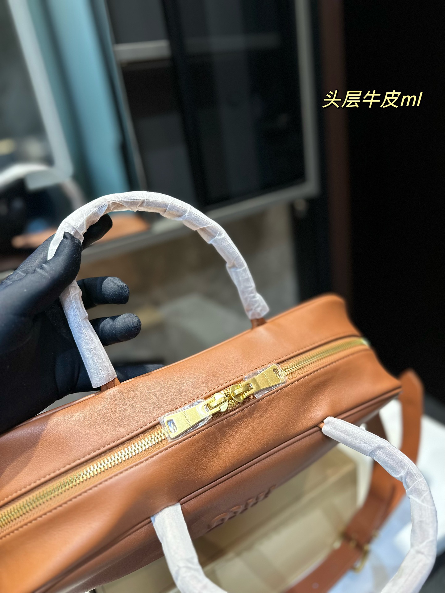 Fashionable Zenium Mumimiu Bowling Briefcase with Cow Skin in Size 34.22 - 图片 8